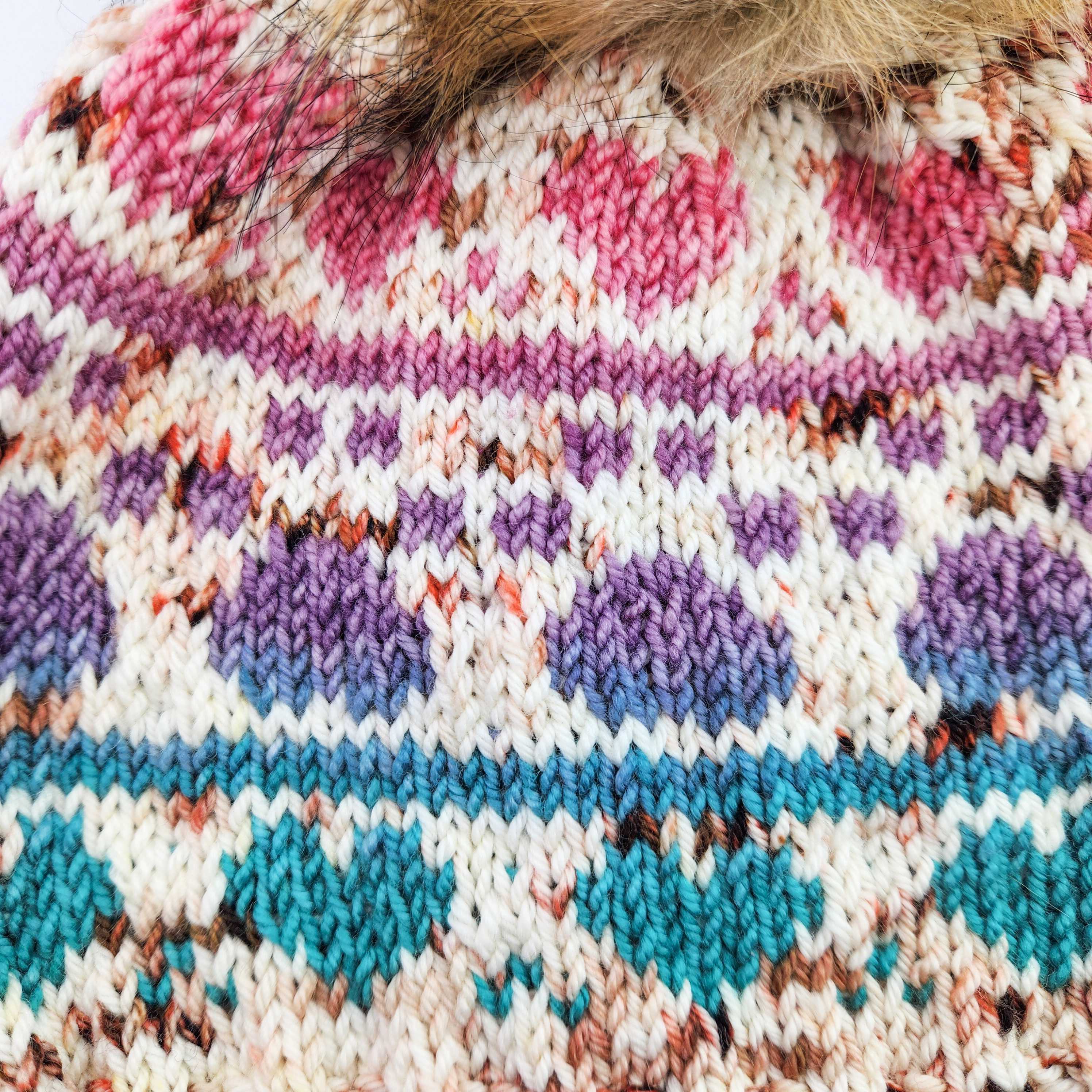 Pawprint Love Beanie Knit Hat Pattern