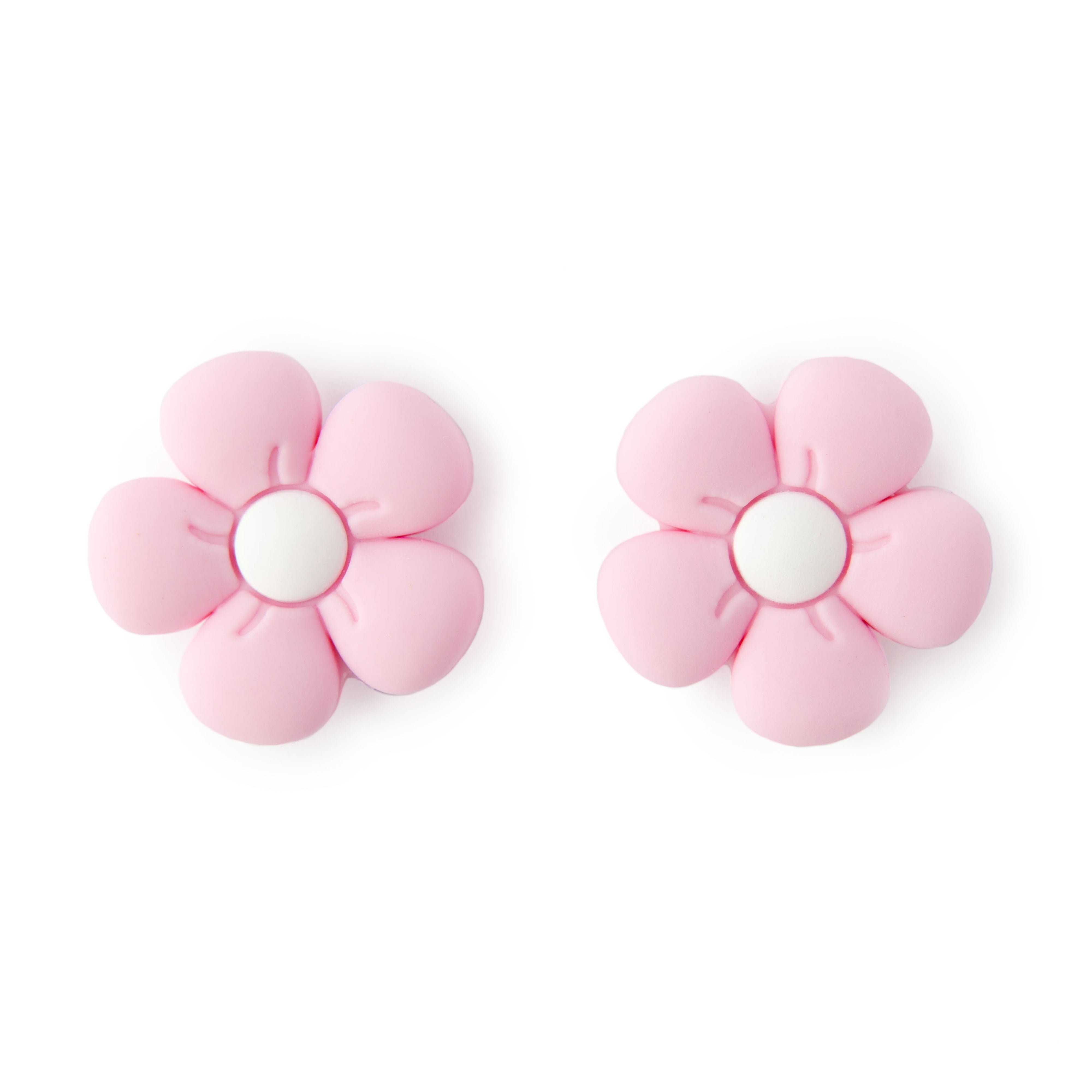 Pink Flower Knitting Needle Point Protectors
