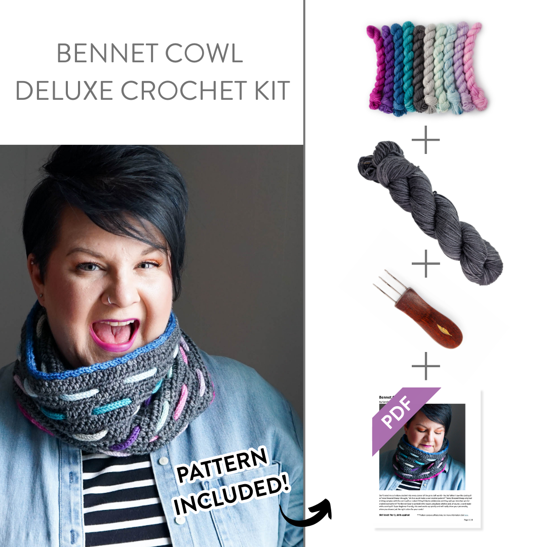 Bennet Cowl Deluxe Crochet Kit