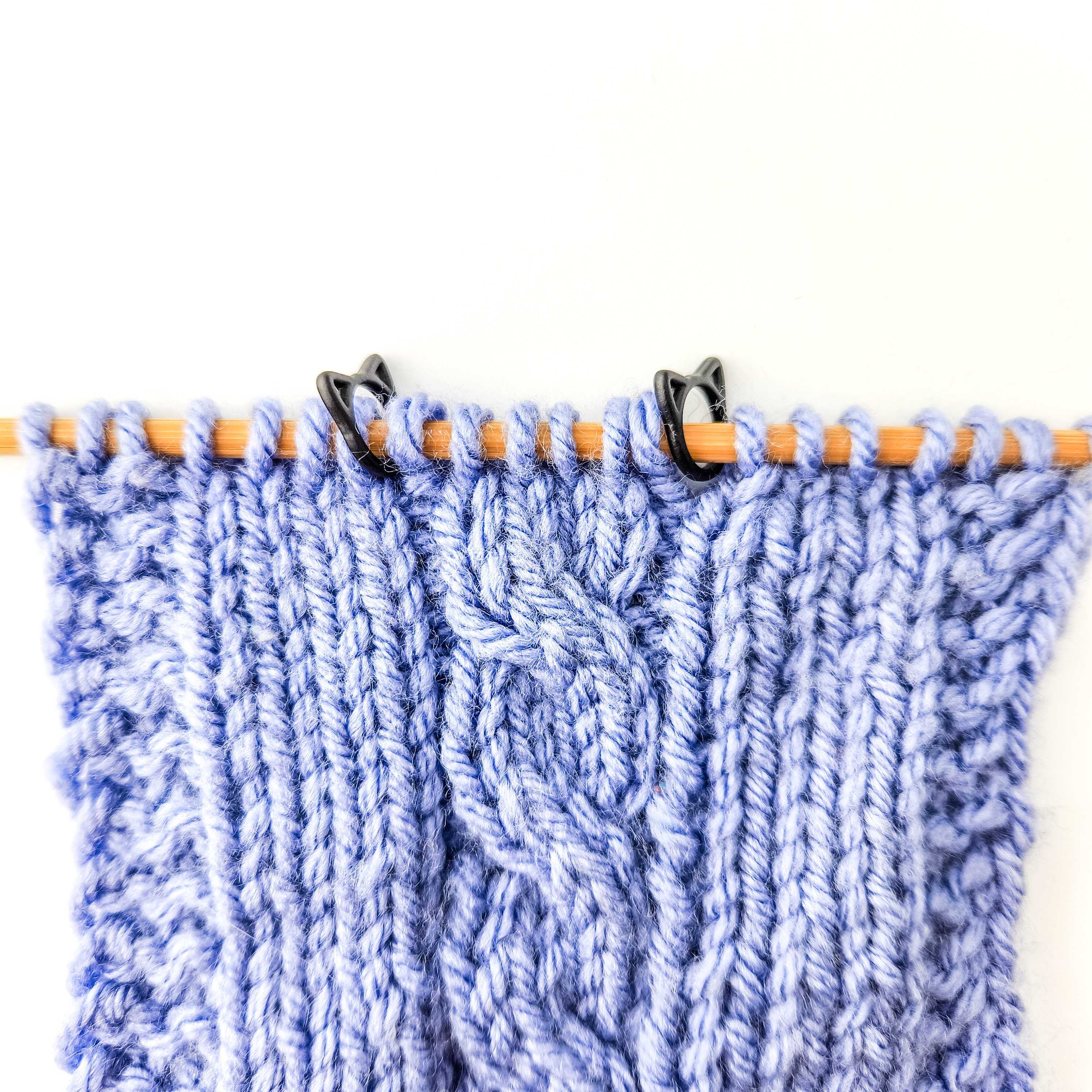 Solid Cats - Simple Stitch Markers for Knitting - Black Cat