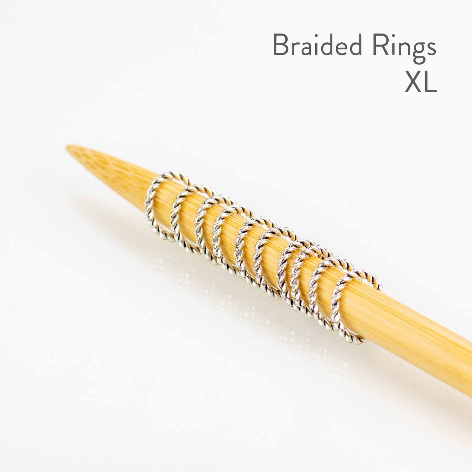 Simple Braided Ring Stitch Markers