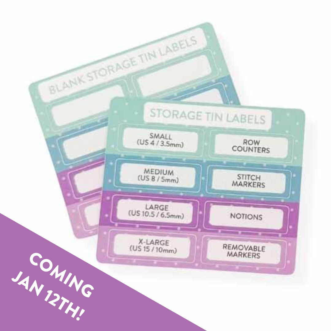 Storage Tin Label Stickers