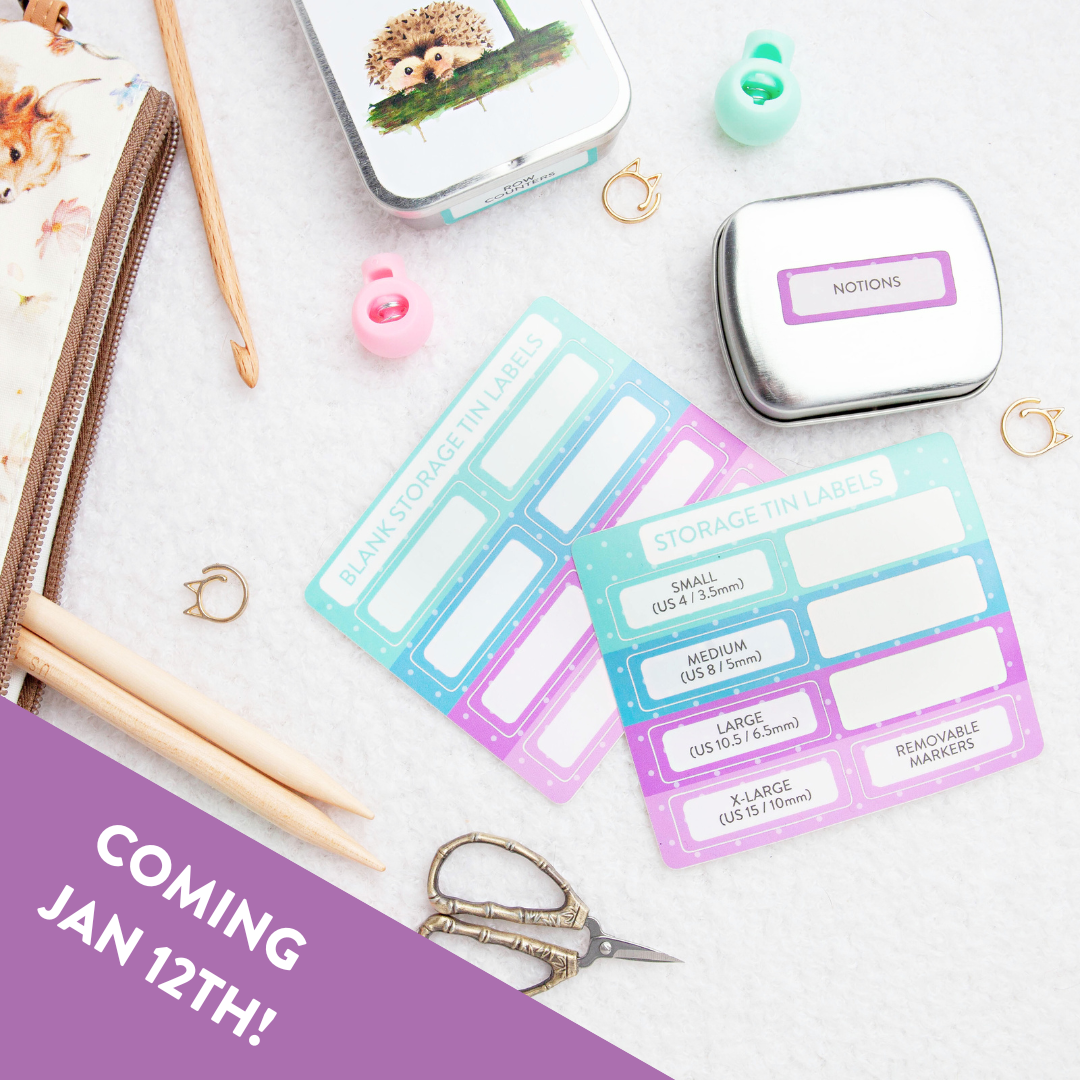 Storage Tin Label Stickers