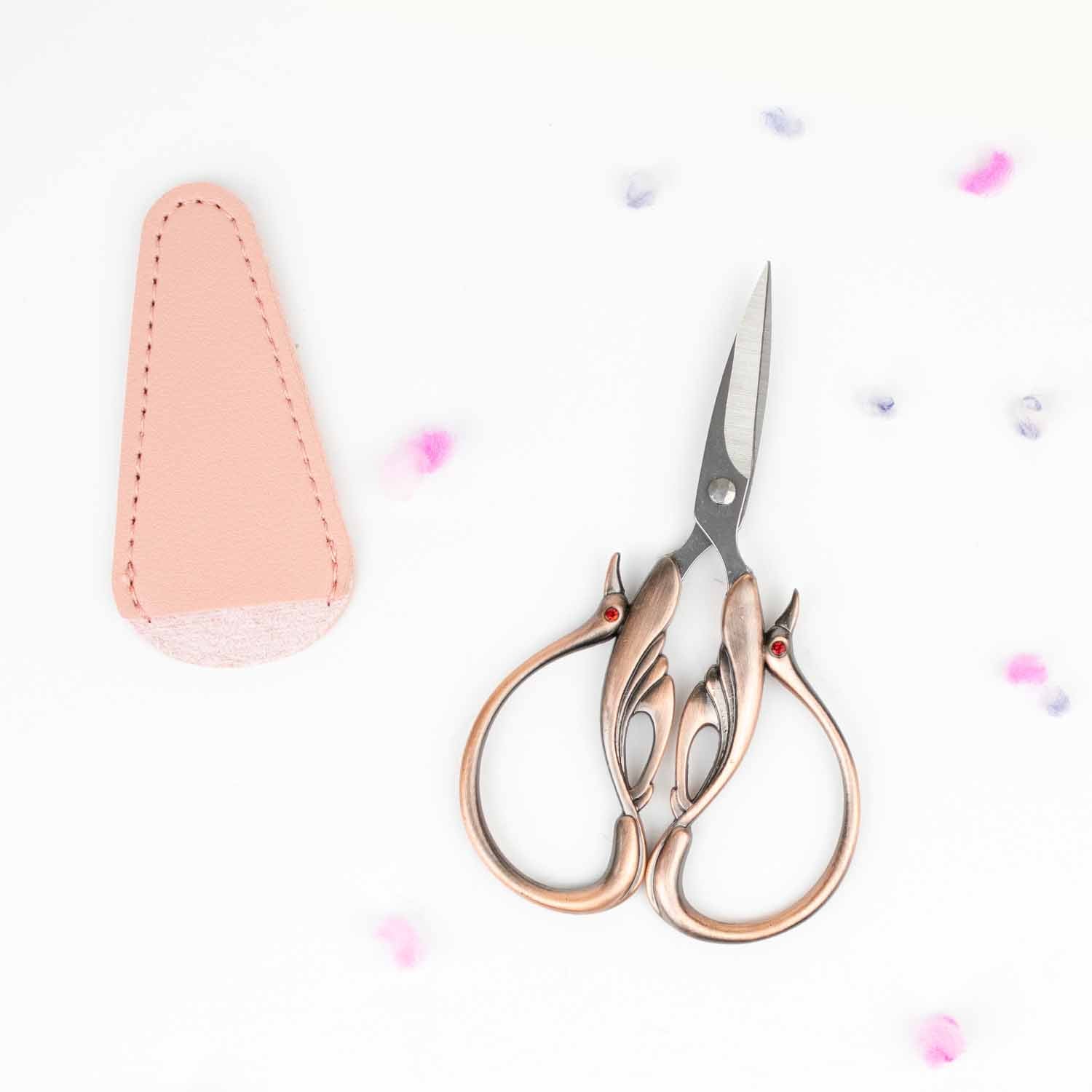 Copper Swan Embroidery Scissors