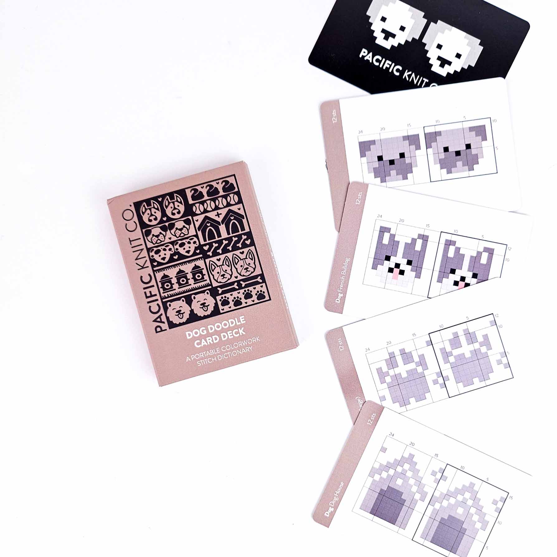 Dog Doodle Deck Pattern by Pacific Knit Co (Half Deck)