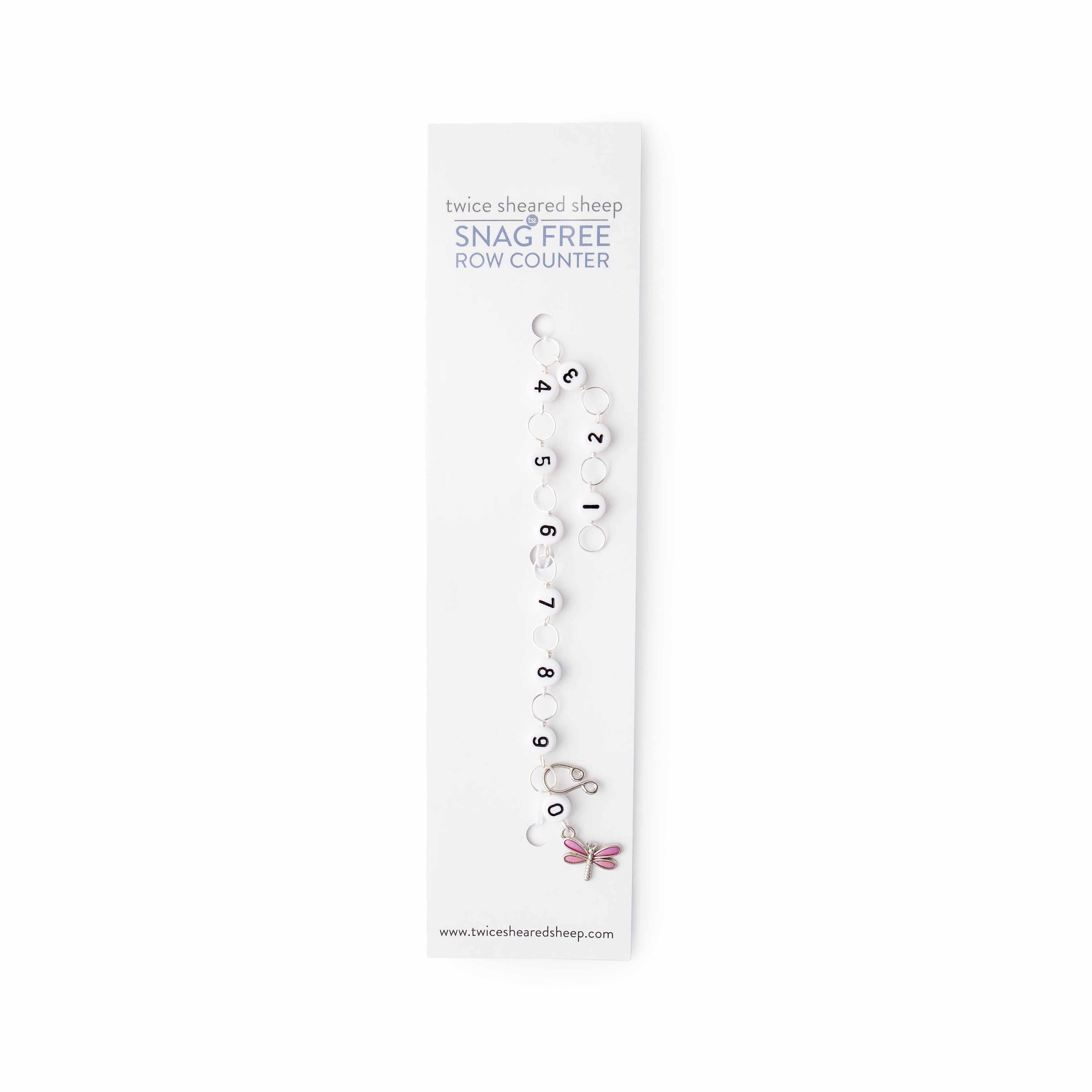Pink Dragonfly Chain Row Chain Counter