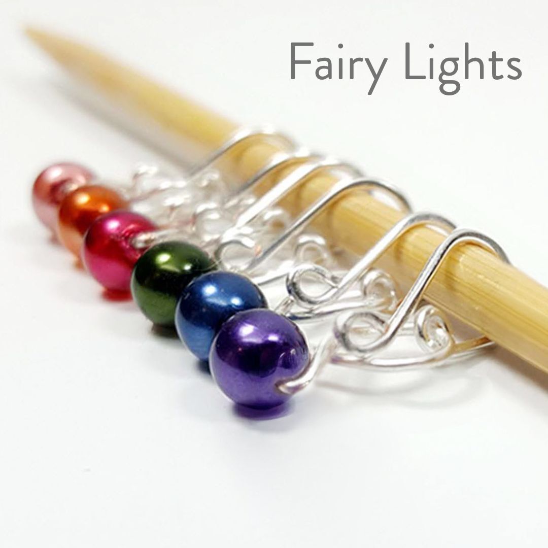 Fairy Lights Melody Ring Removable Stitch Markers for Knitting or Crochet