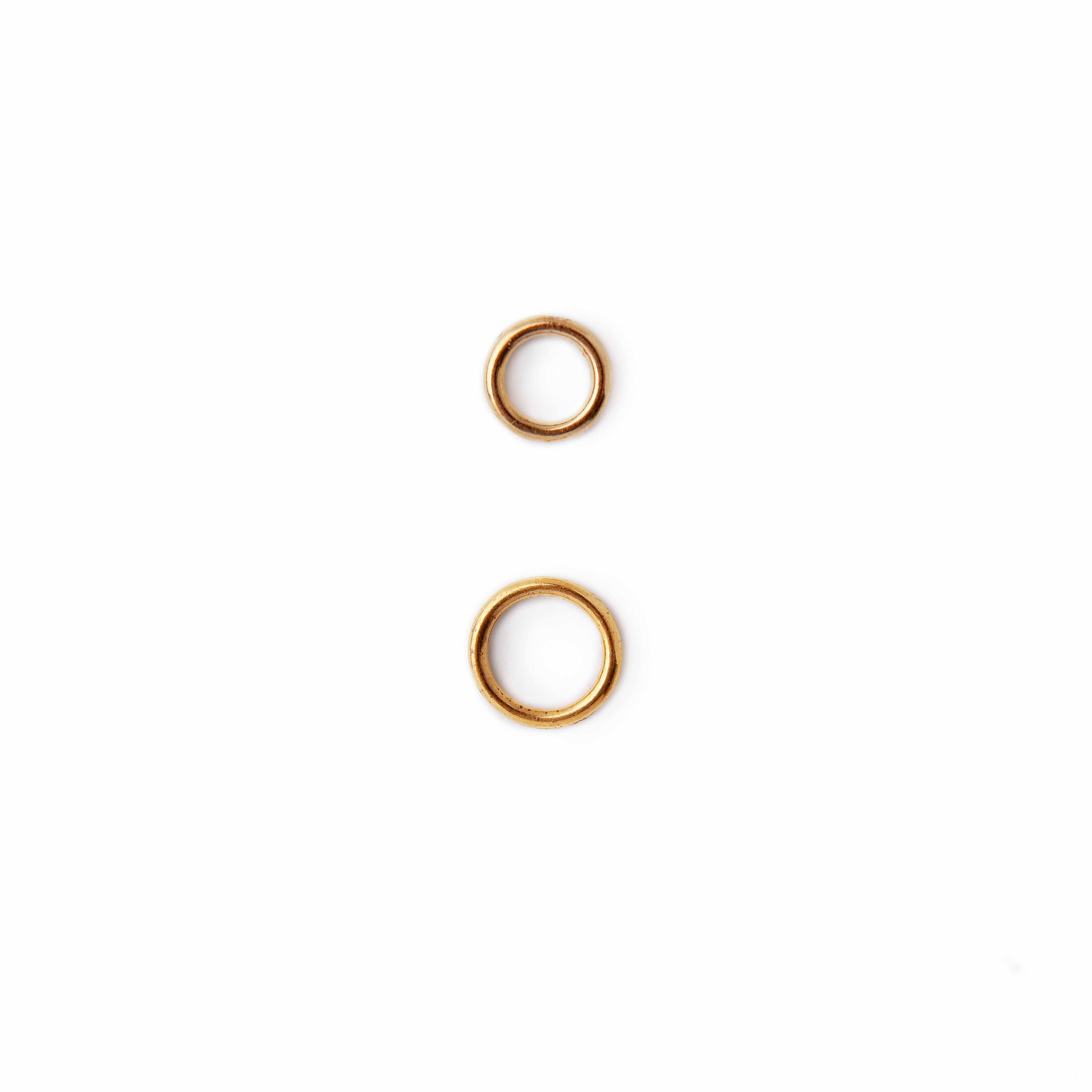 Simple Gold Ring Stitch Markers