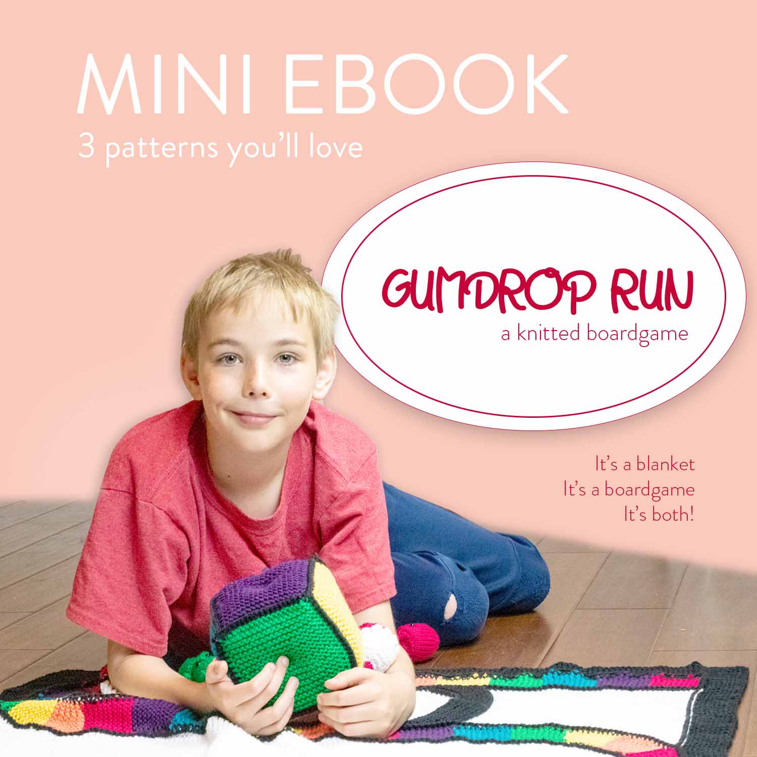 Gumdrop Run Boardgame Mini Pattern Ebook - PDF
