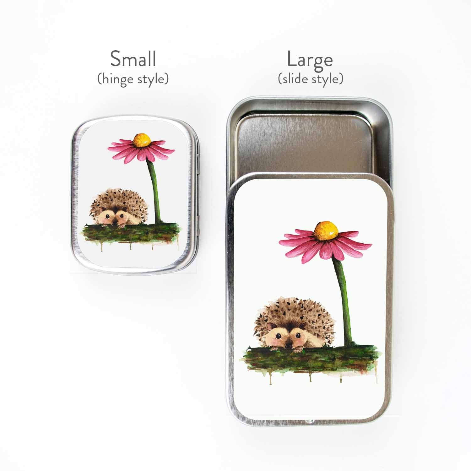 Hedgehog Stitch Marker Tin