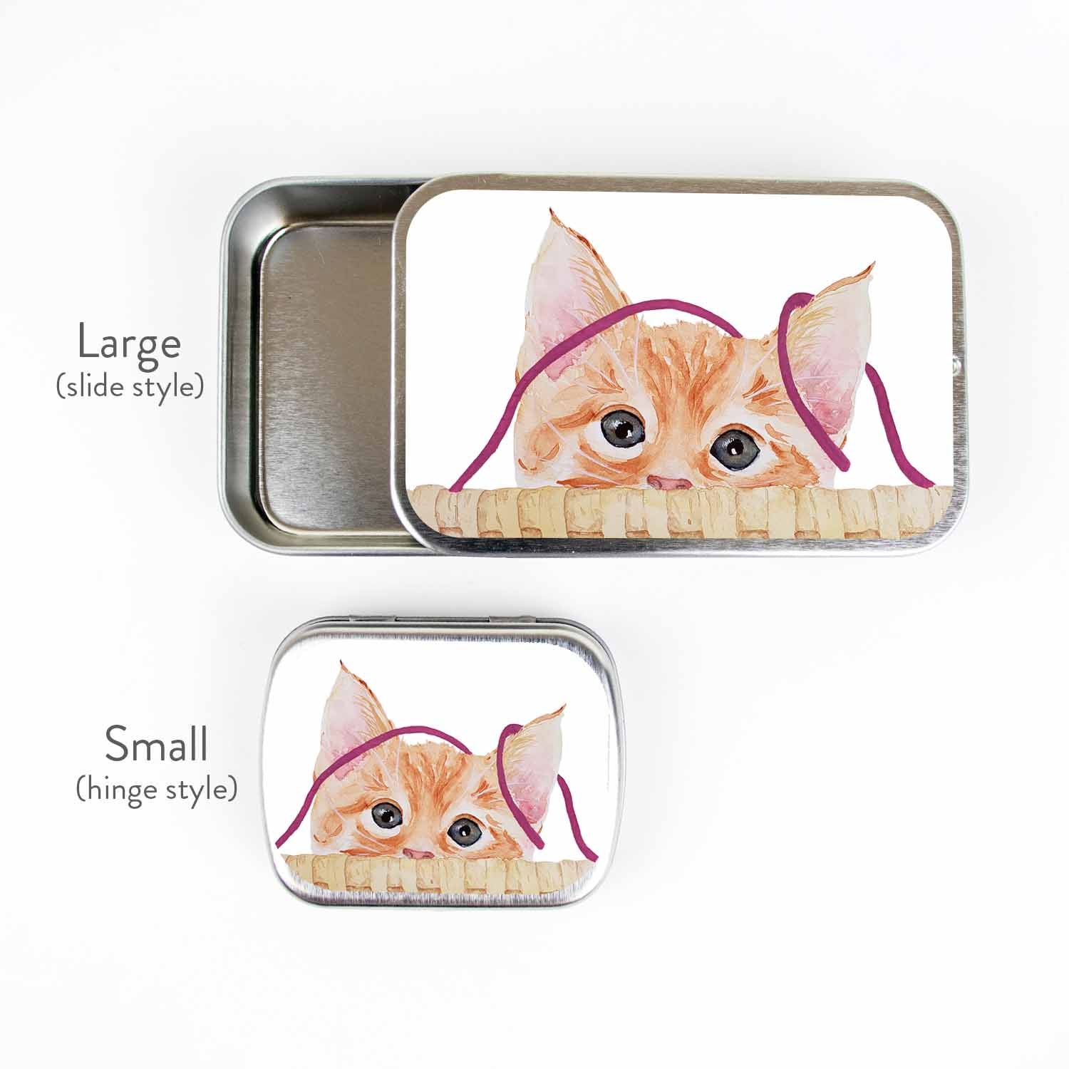 Kitten Stitch Marker Storage Tin