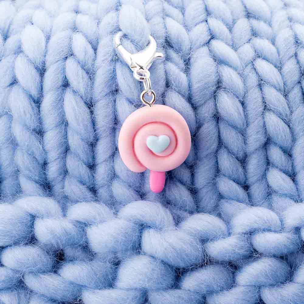 Kawaii Lollipop Crochet Stitch Marker