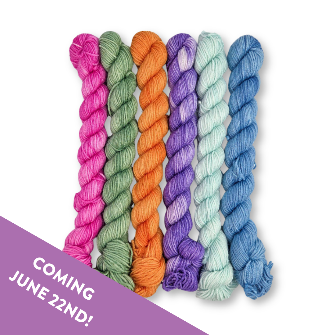 Molly Klein Design Sweet Sock Fingering Weight 6 Skein Mini Yarn Pack - Tidal Treasures