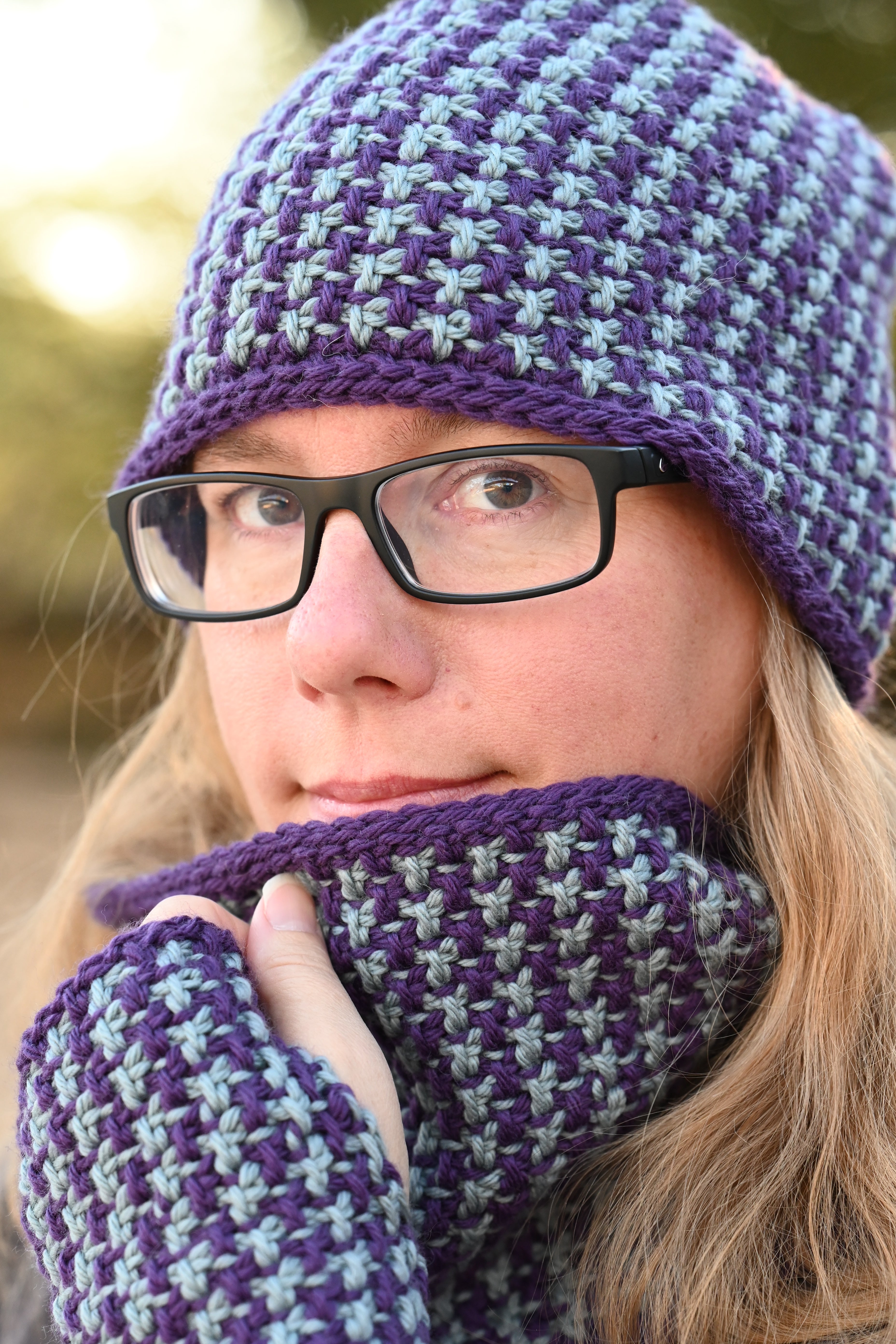 Snowfall Tunisian Crochet Cowl Kit