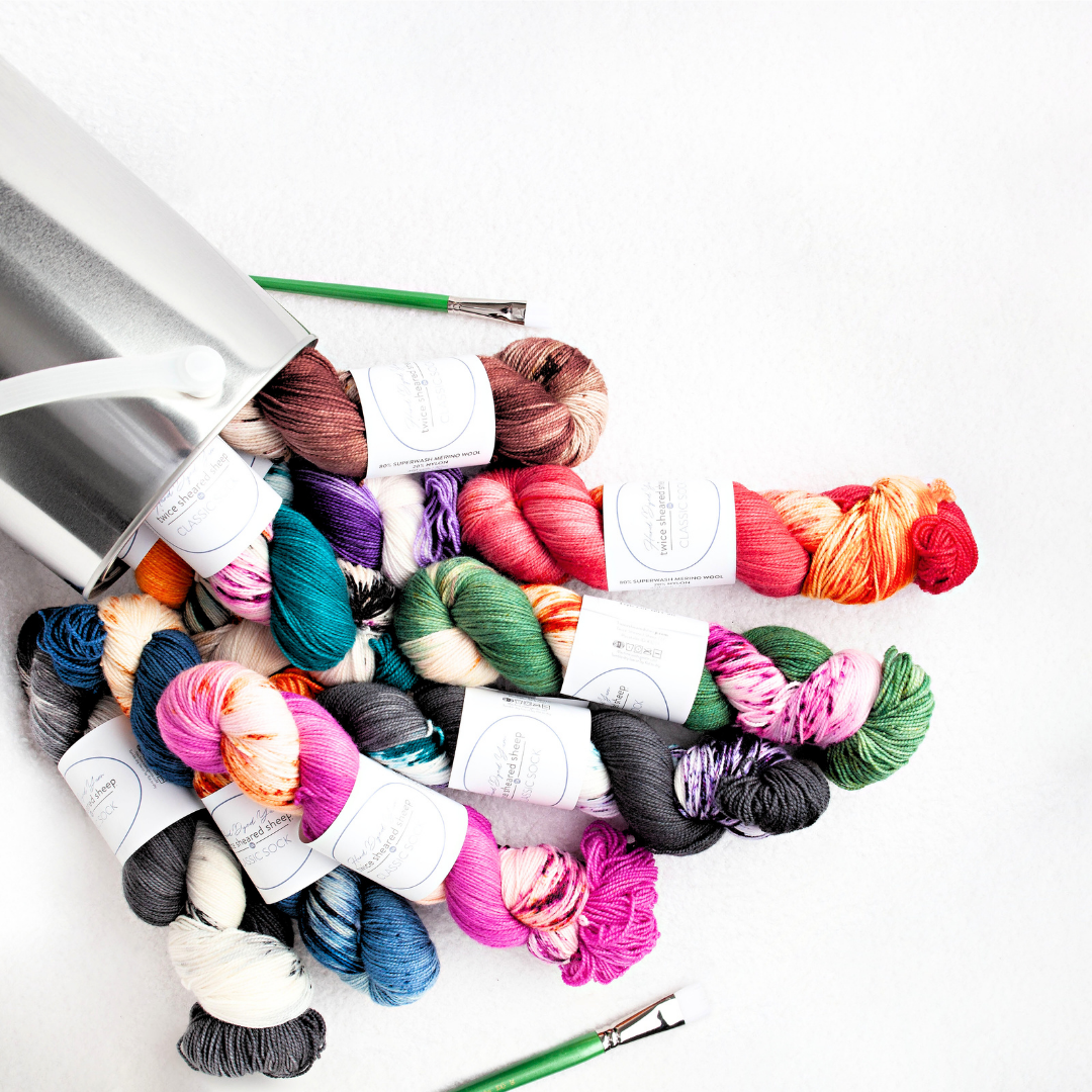 TSS Classic Sock Paints - Variegated Hand Dyed Fingering Weight Yarn