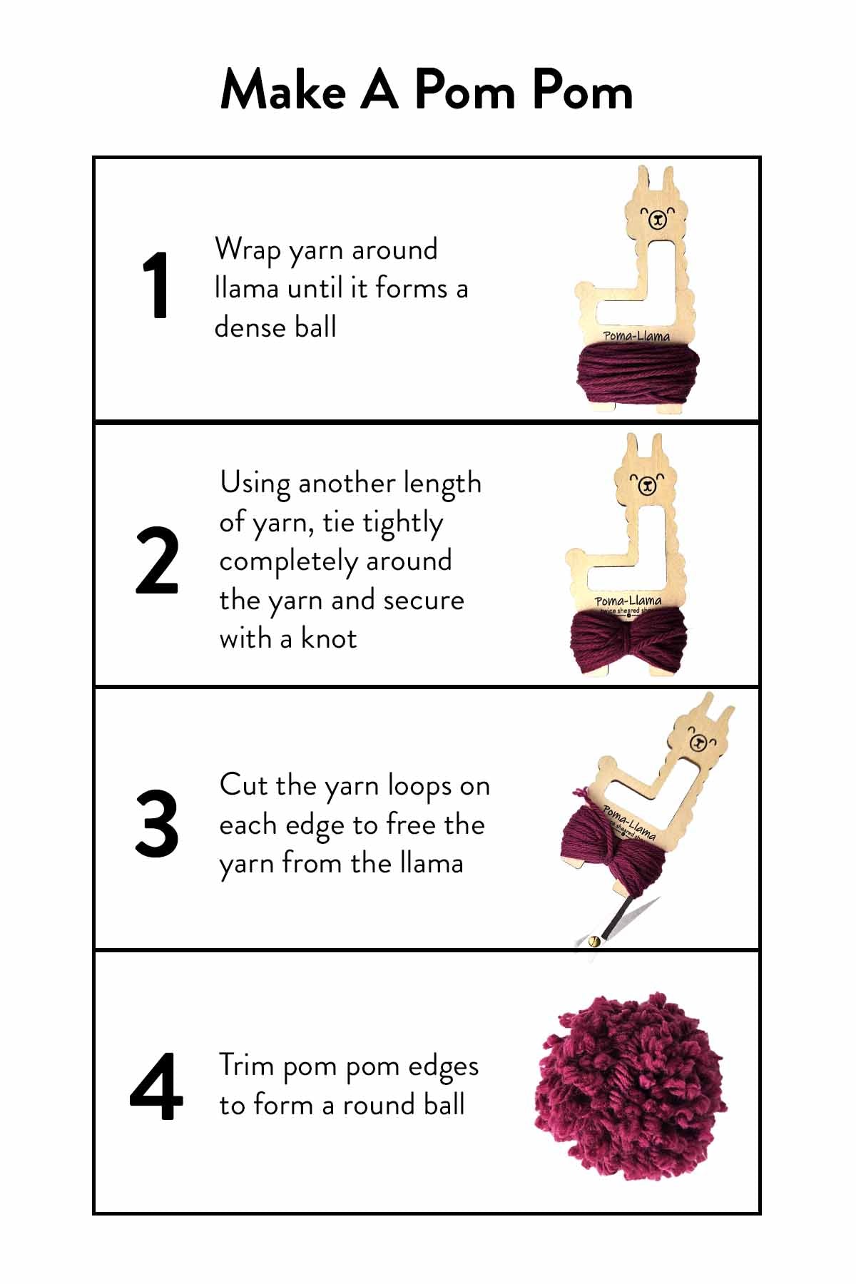 Poma-Llama Pom Pom, Tassel, and Lucet Cord Maker