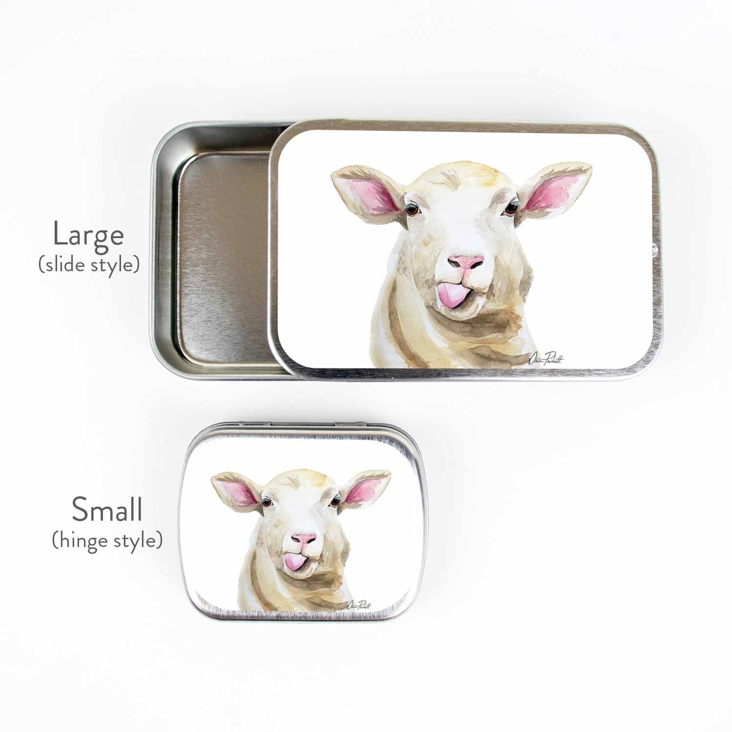 Sassy Sheep Stitch Marker Storage Tin