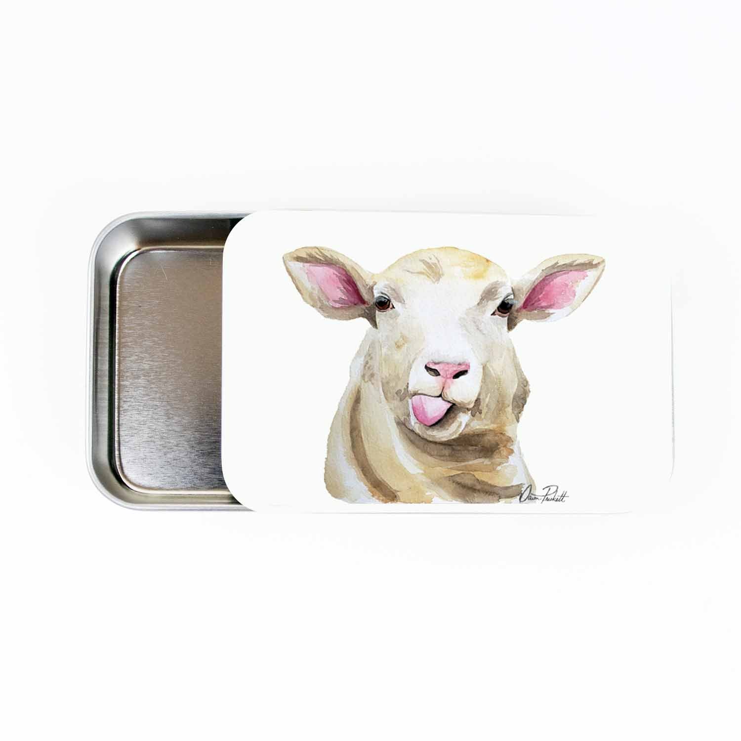 Sassy Sheep Stitch Marker Storage Tin
