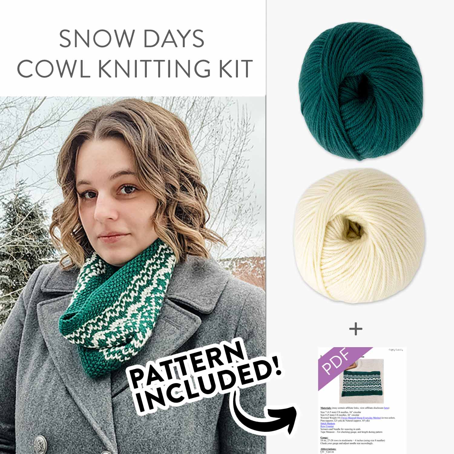 Snow Days Cowl Knitting Kit