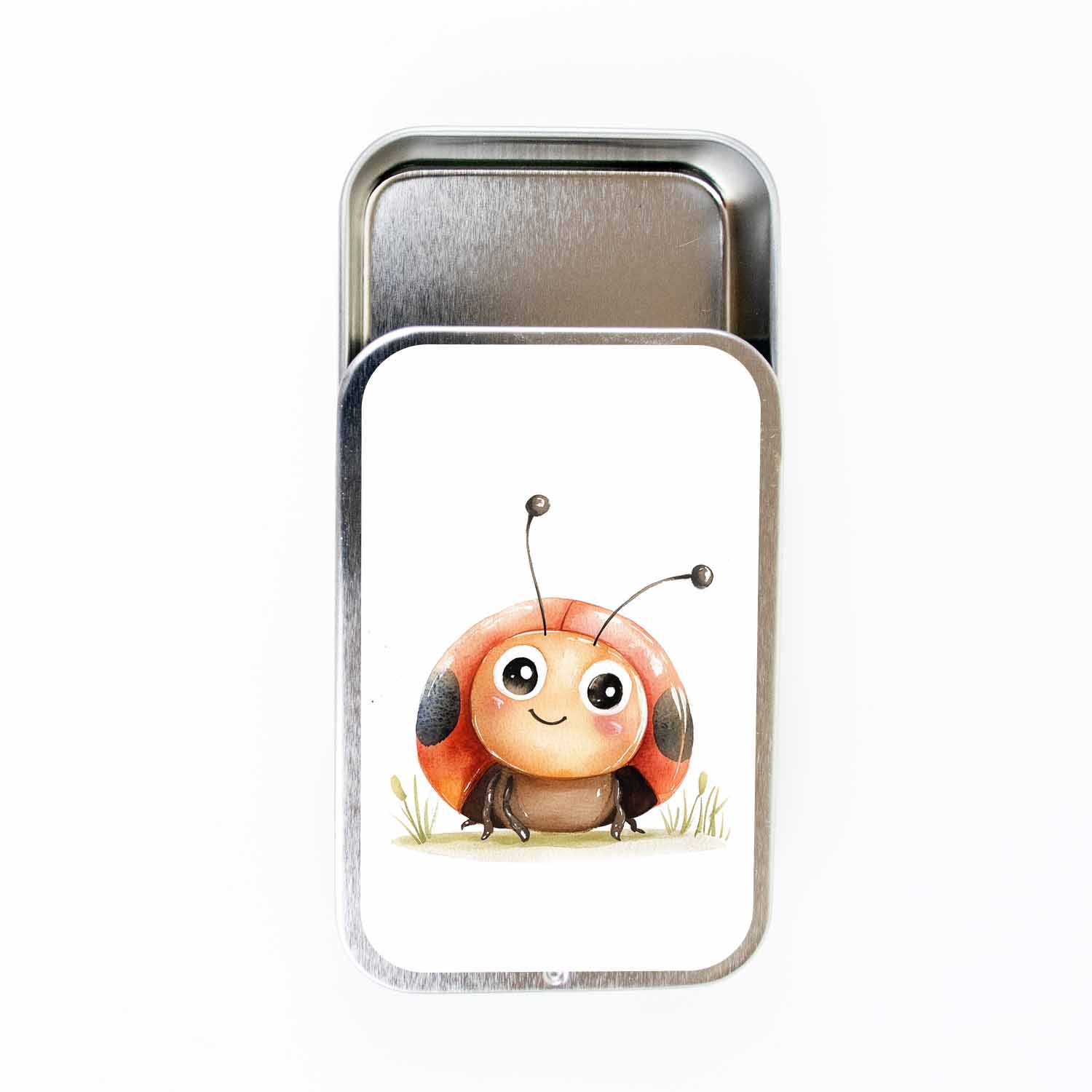 Ladybug Stitch Marker Tin