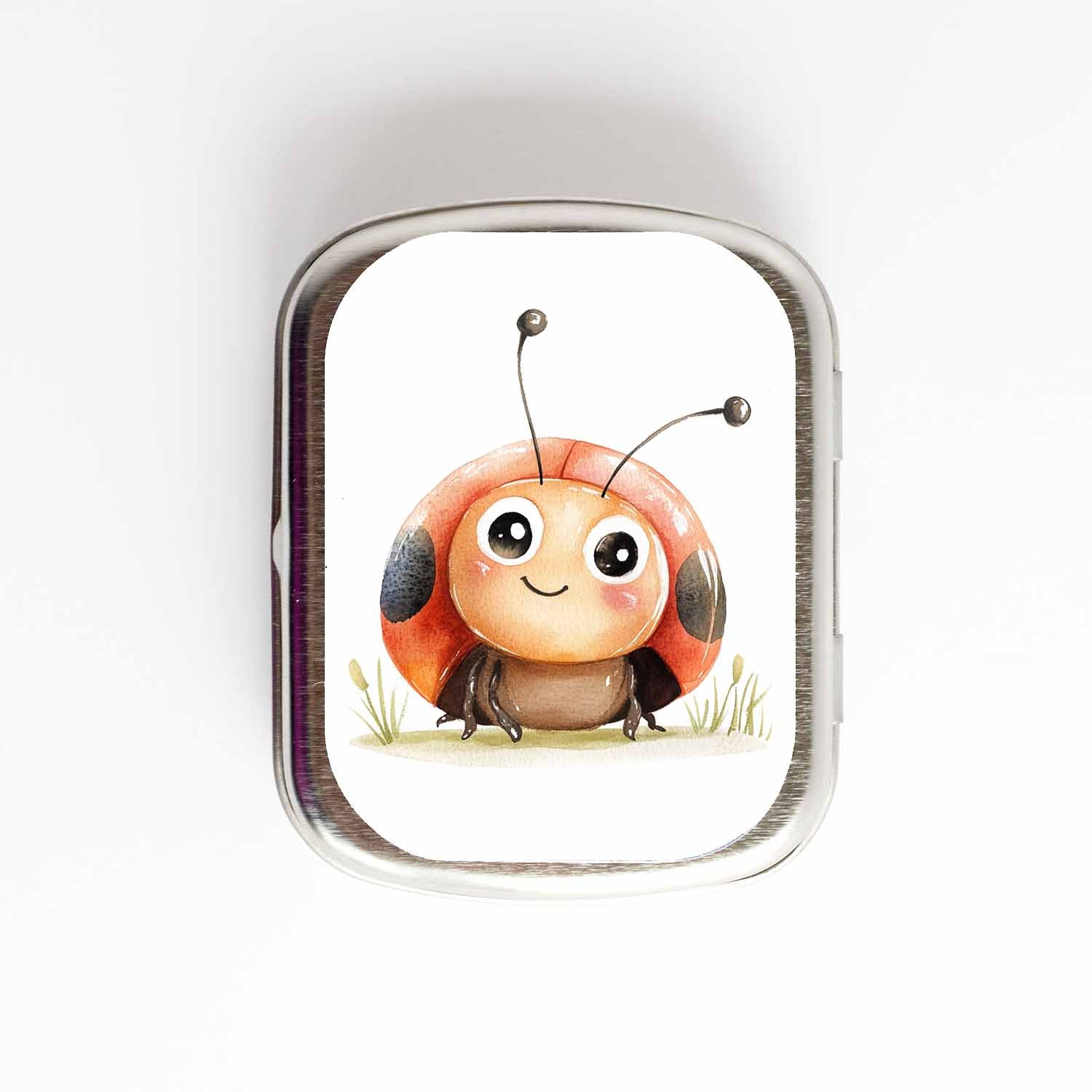 Ladybug Stitch Marker Tin