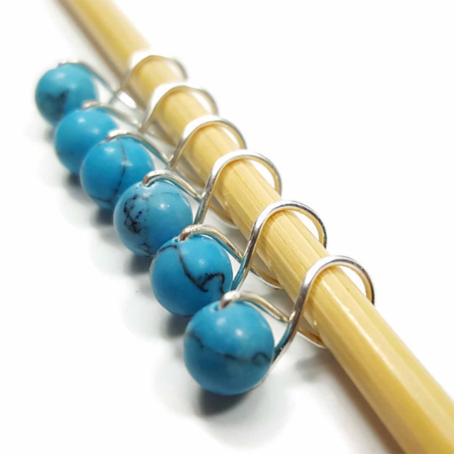 Turquoise Knitting or Crochet Stitch Markers