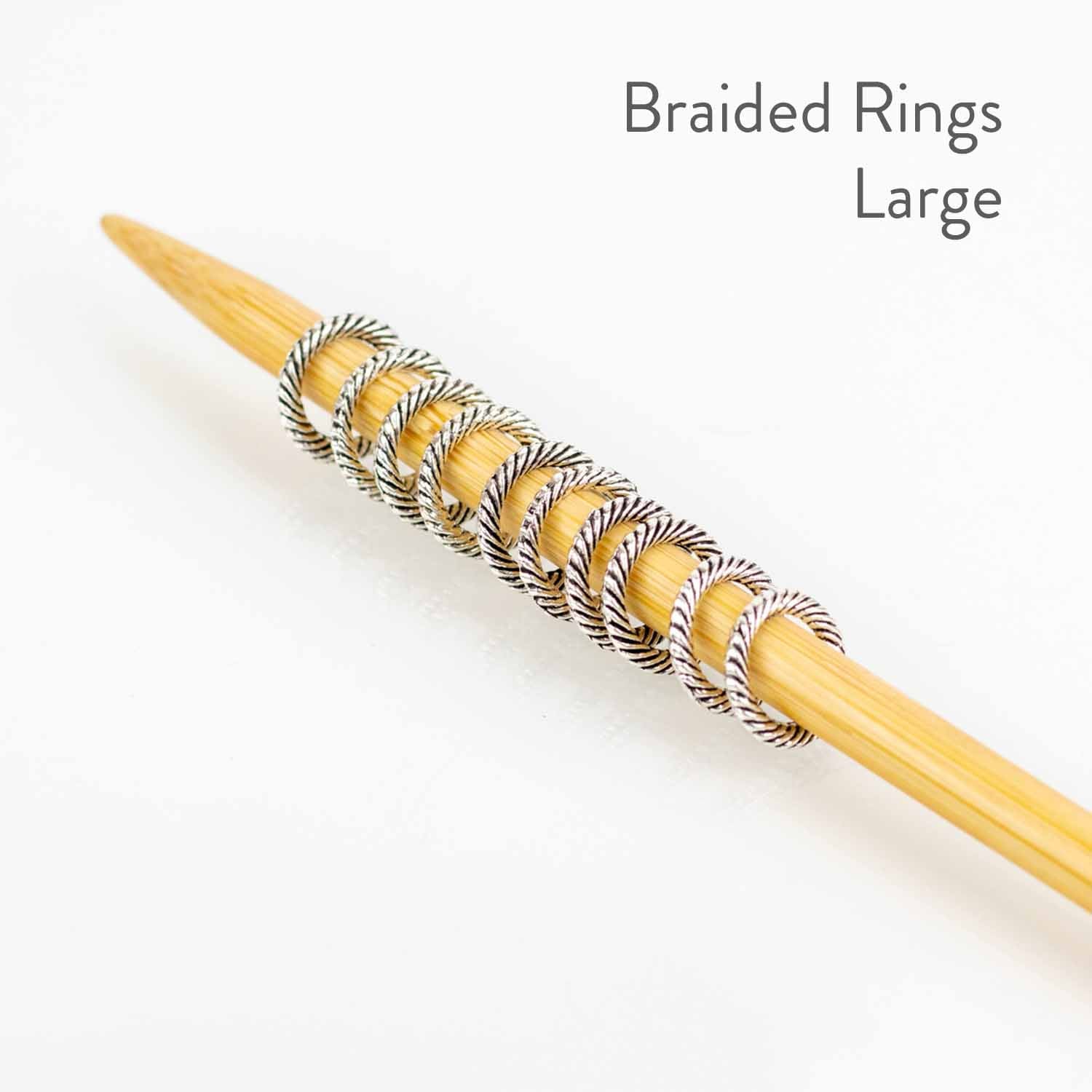 Simple Braided Ring Stitch Markers