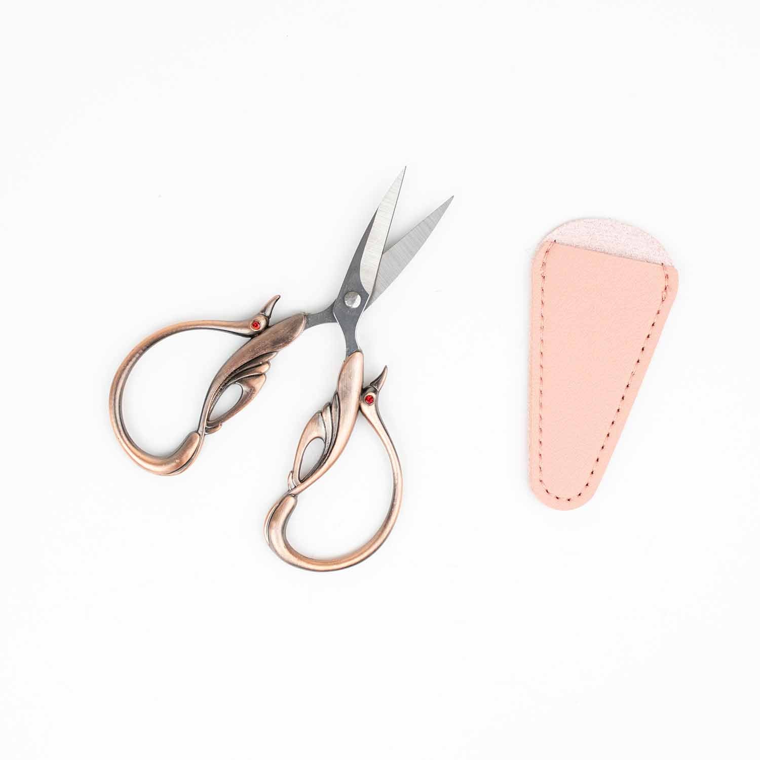 Copper Swan Embroidery Scissors