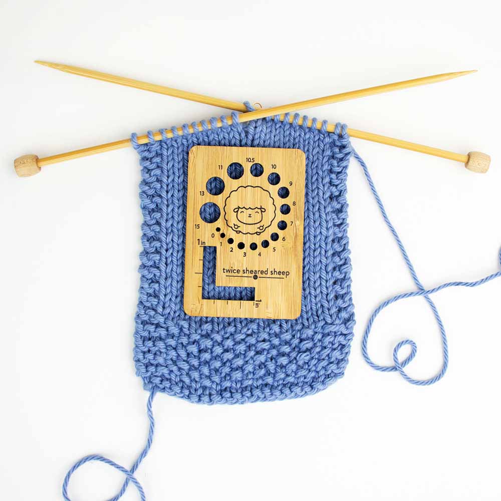 knitting needle gauge ruler