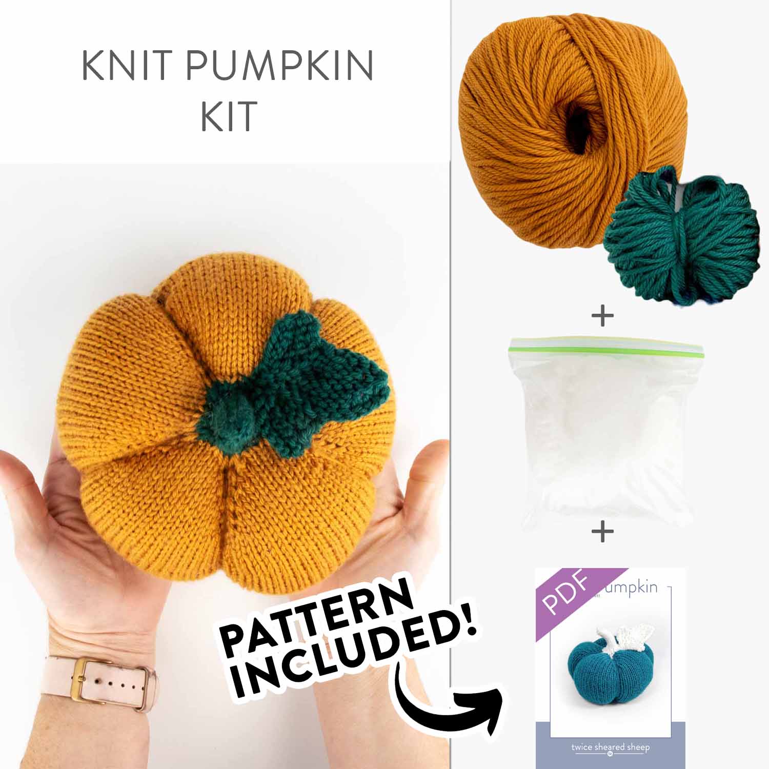 Pumpkin Knit Kit