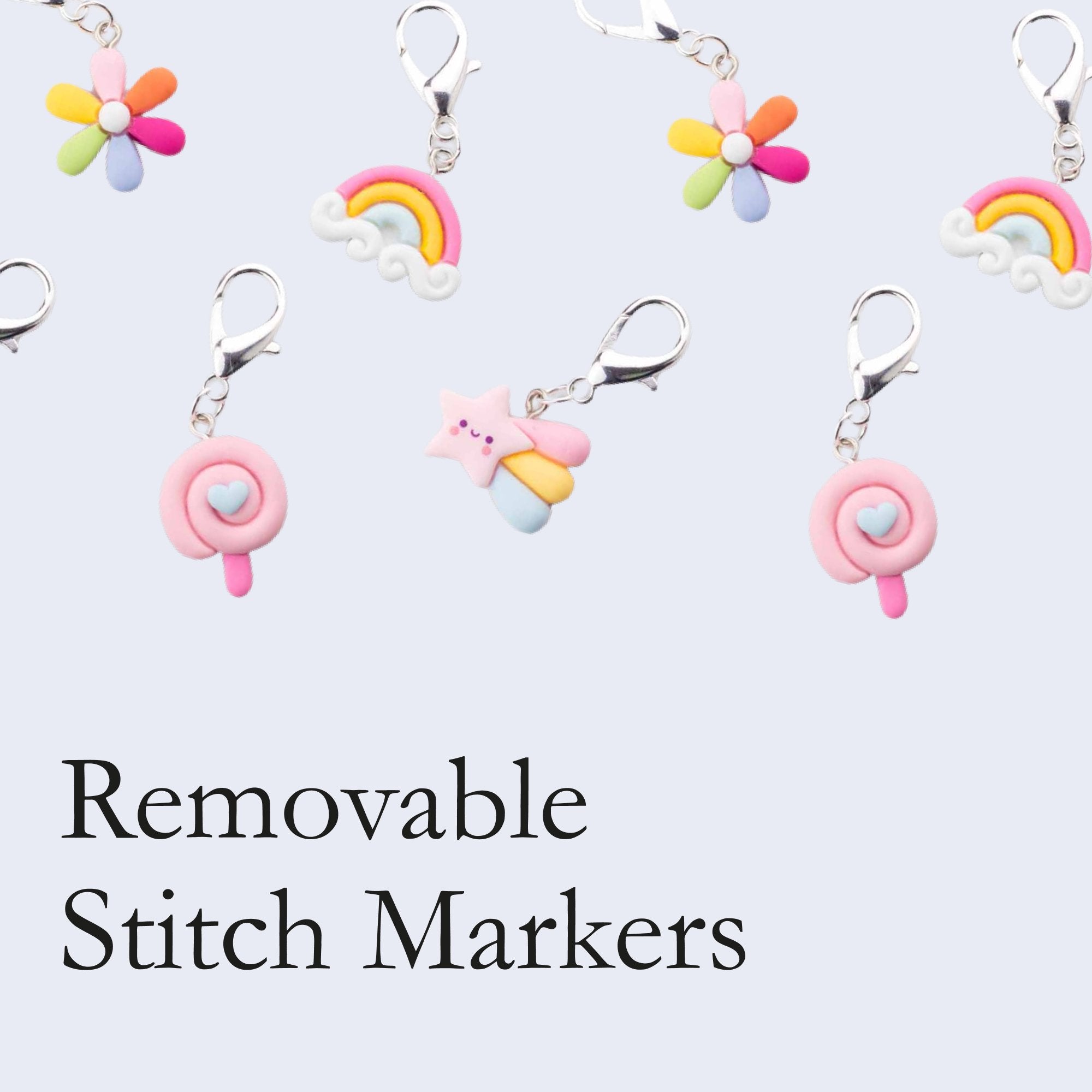 Removable Stitch Markers For Knitting & Crochet