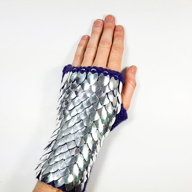 Dragon Scale Fingerless Gloves Knitting Pattern