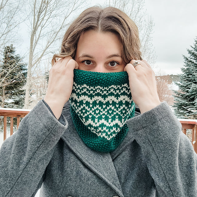 Snow Days Cowl Knitting Pattern Twice Sheared Sheep