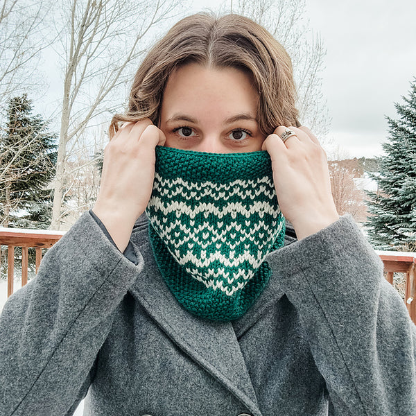 Snow Days Cowl Knitting Pattern Twice Sheared Sheep