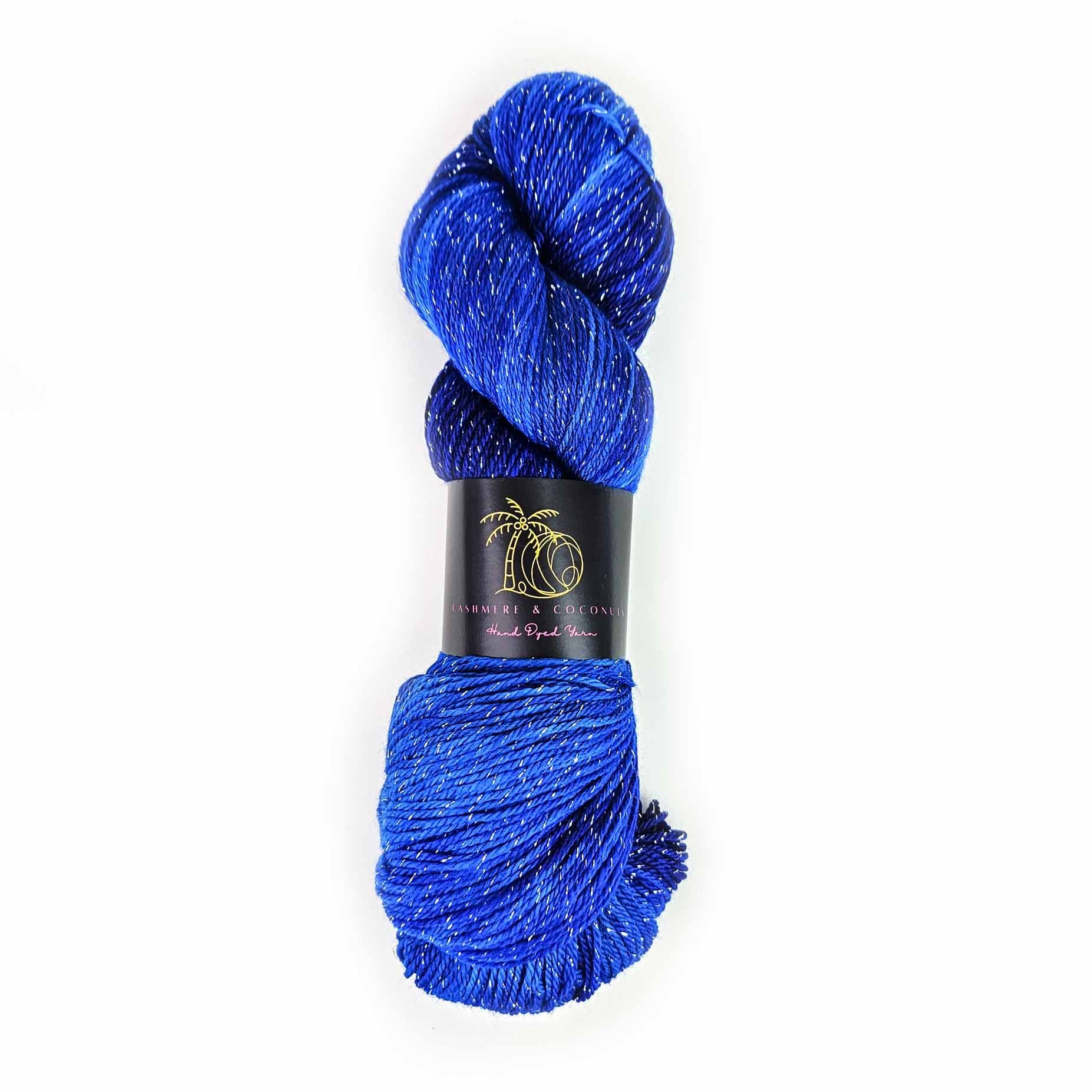 Cashmere and Coconuts Fingering Weight Yarn - "Starry Waters"