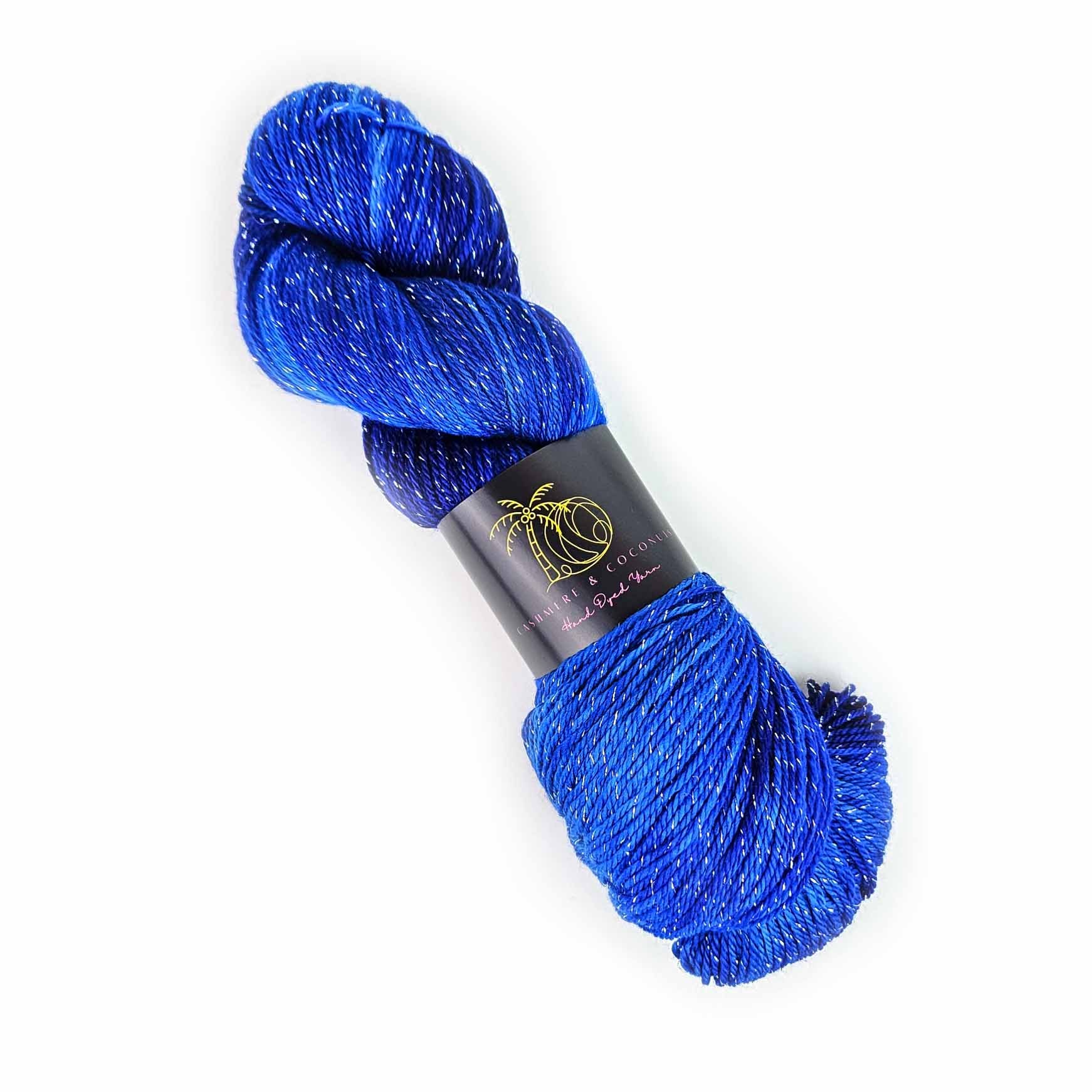 Cashmere and Coconuts Fingering Weight Yarn - "Starry Waters"