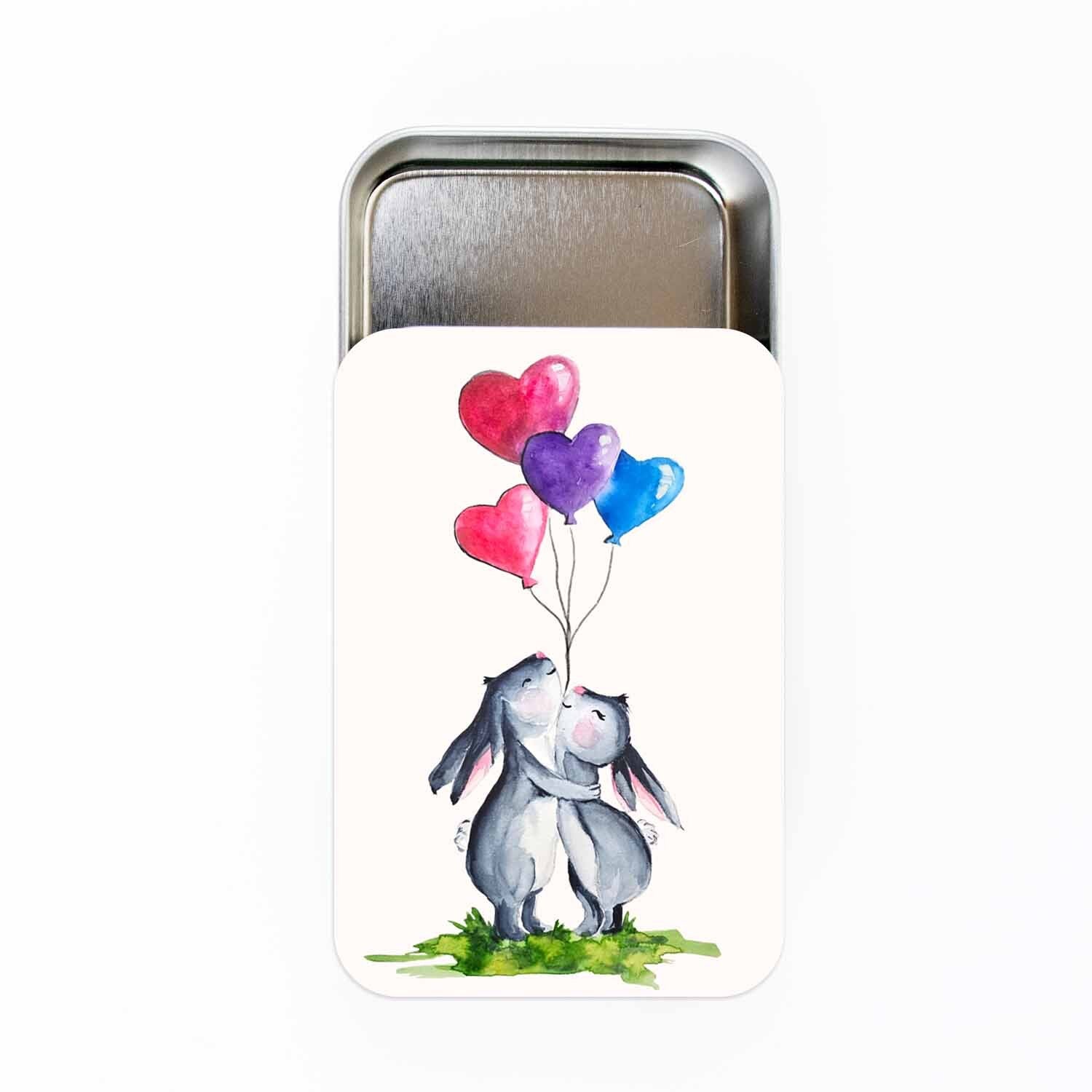 Valentine Bunny Large Storage Tin - LIMITED EDITION