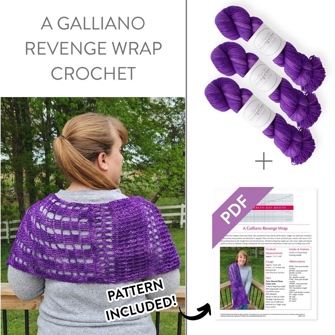 A Galliano Revenge Wrap Crochet Bundle Kit