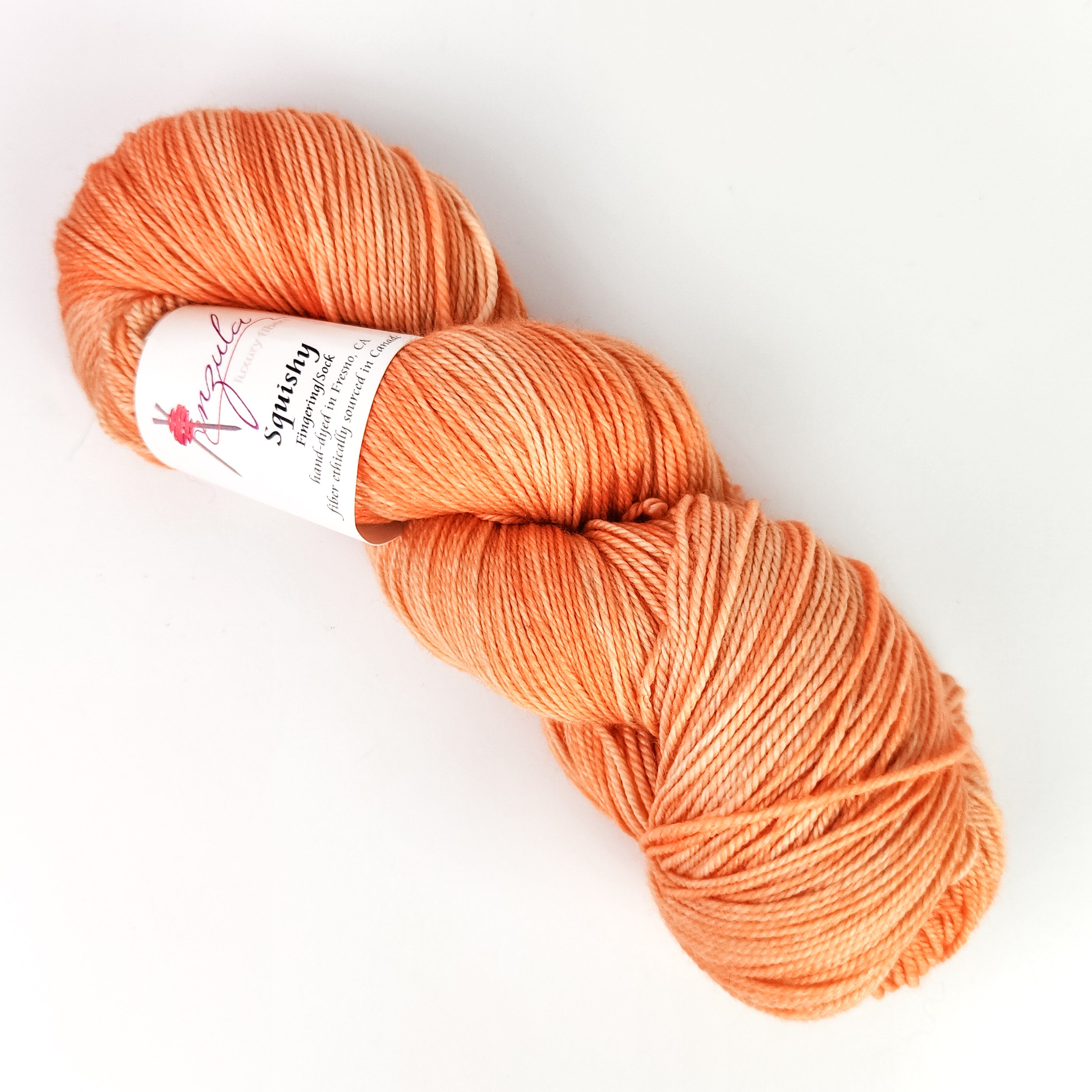 Anzula Squishy Fingering Weight Yarn - Creamsicle