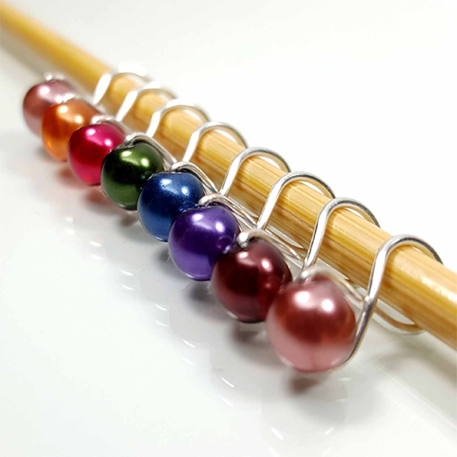 Frcolor 300Pcs Stitch Markers Plastic Knitting Markers Rings Smooth Crochet  Stitch Marker Ring Assorted Knitting Counters Needle Clip (Random Color)