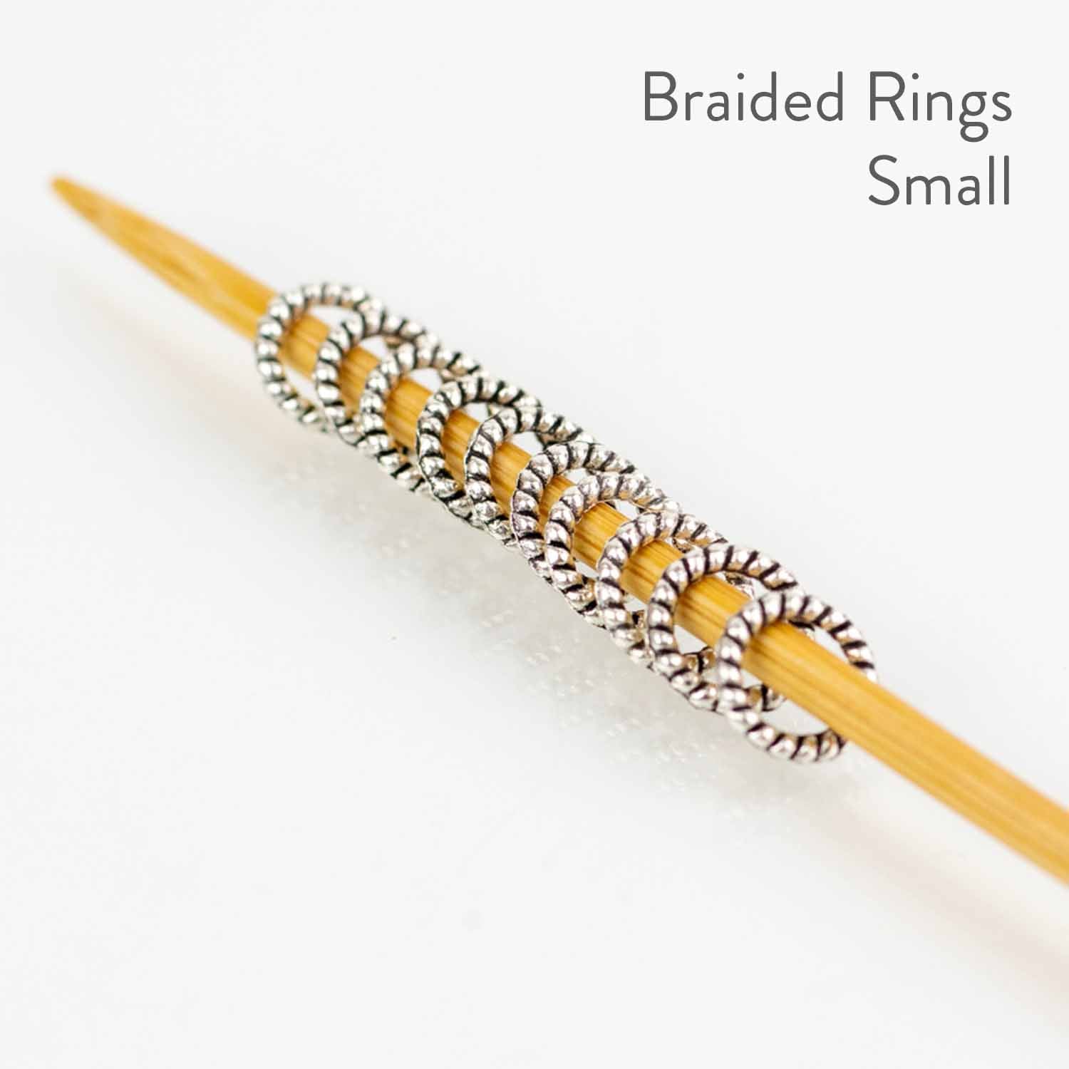 Simple Braided Ring Stitch Markers