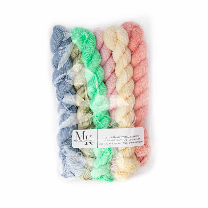 Buggy Mini Skein - 6 Mini Skein Fingering Weight Yarn Pack - Twice ...