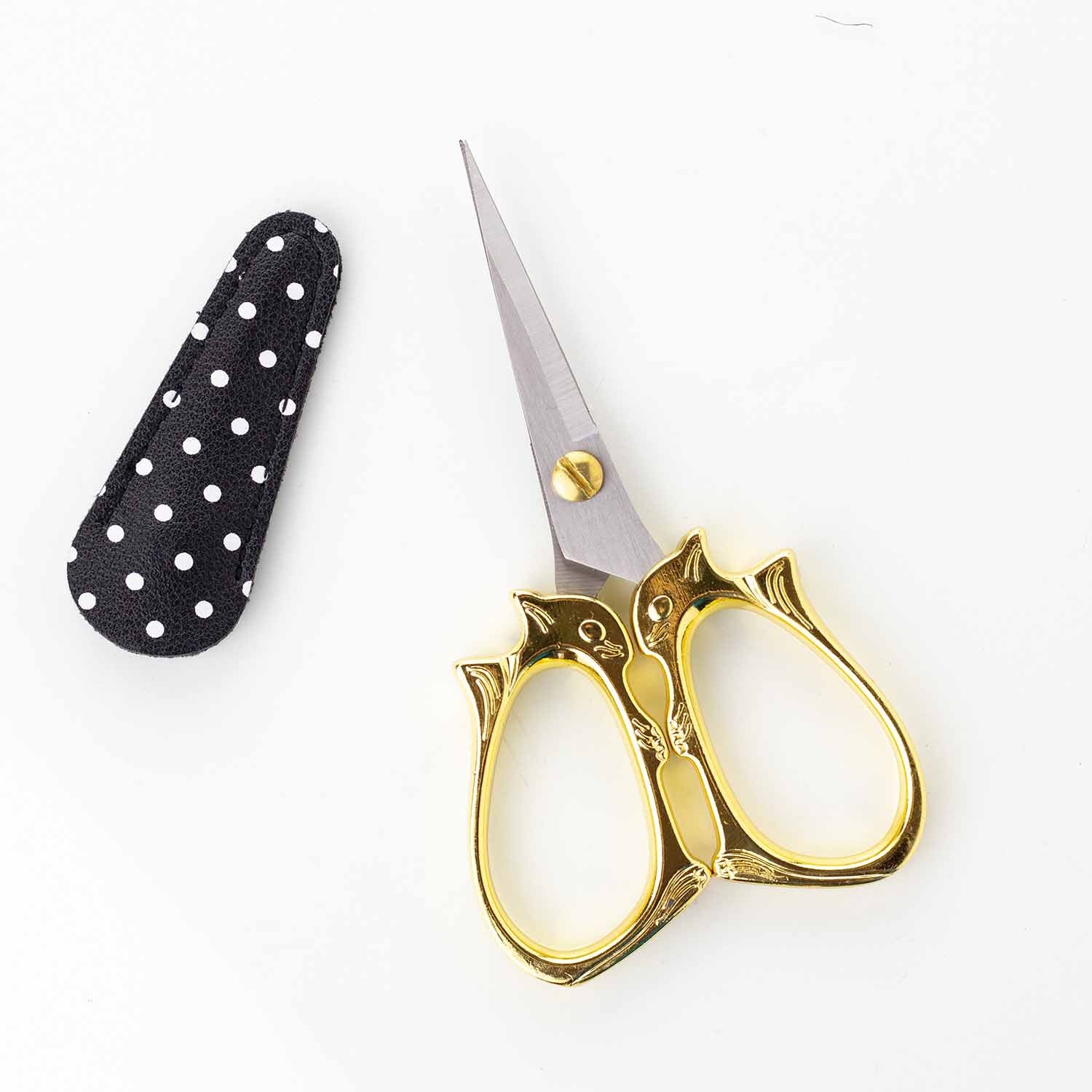 3.5 Multi Purpose Cat Shape Small Embroidery Fancy Scissors Gold Plated