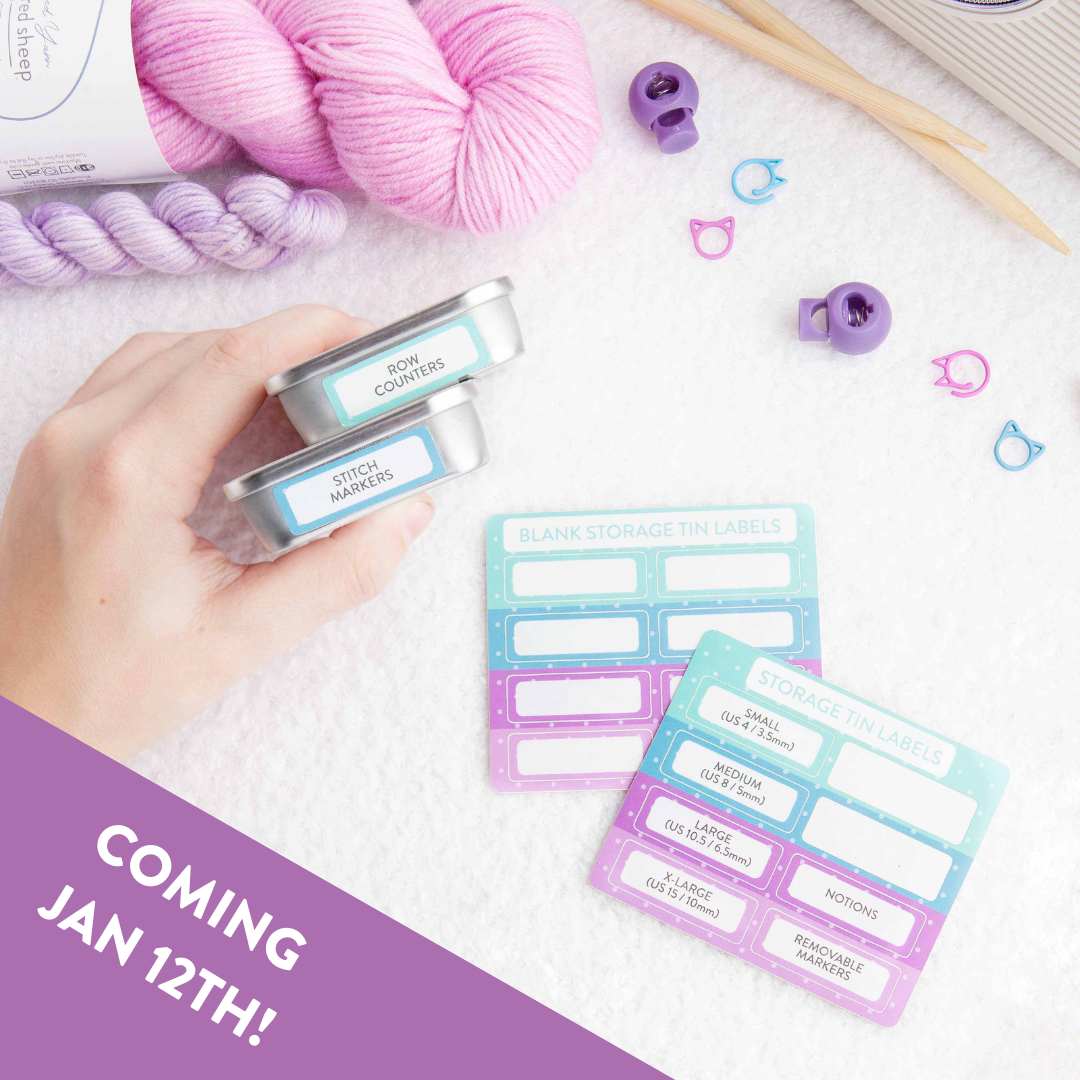 Storage Tin Label Stickers