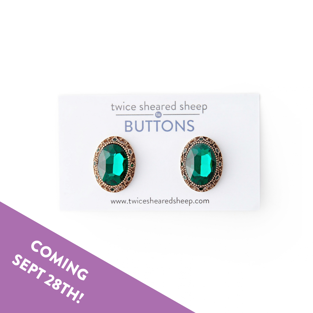 Emerald Jewel Buttons