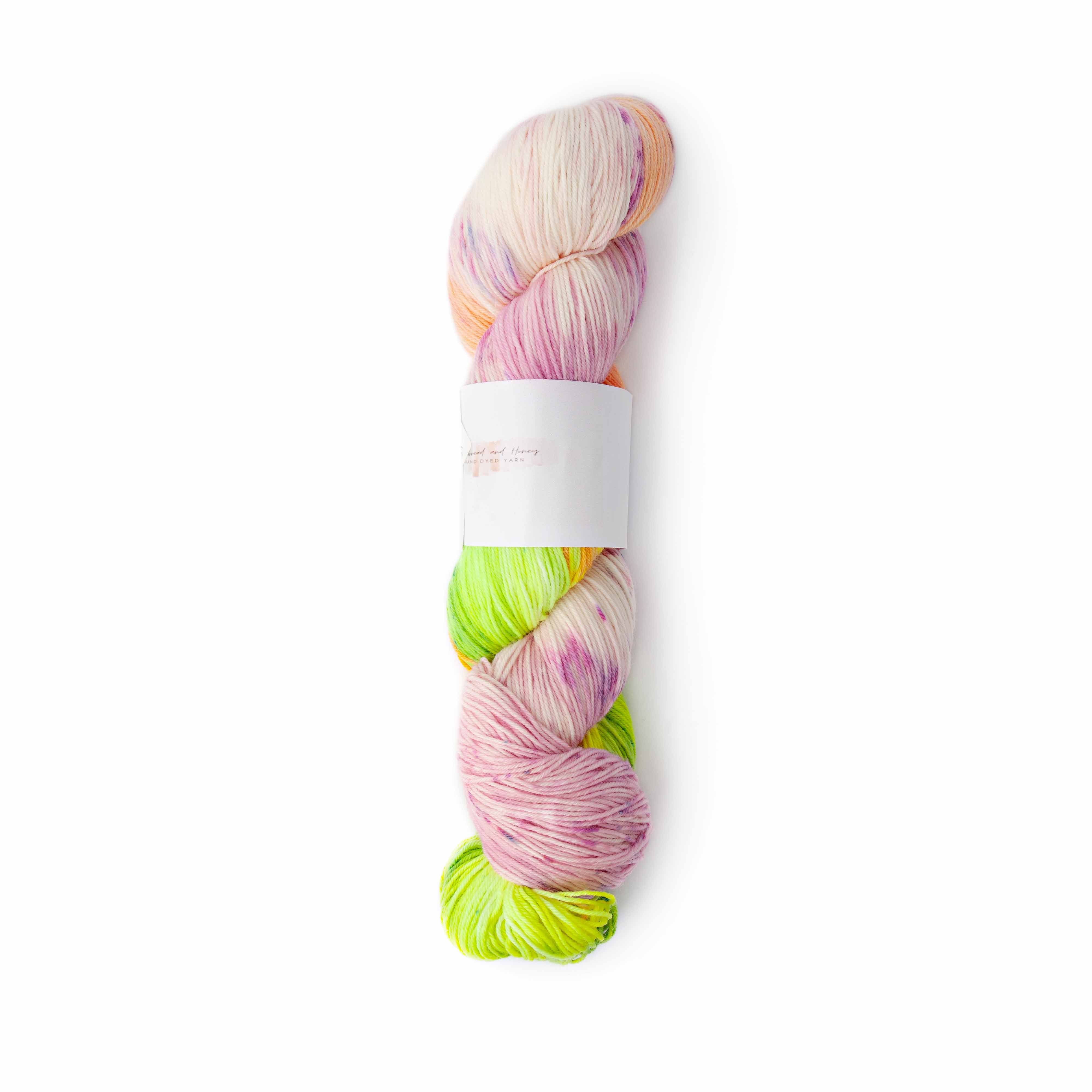 Cornbread and Honey Hand Dyed Yarn - Froggy Fun