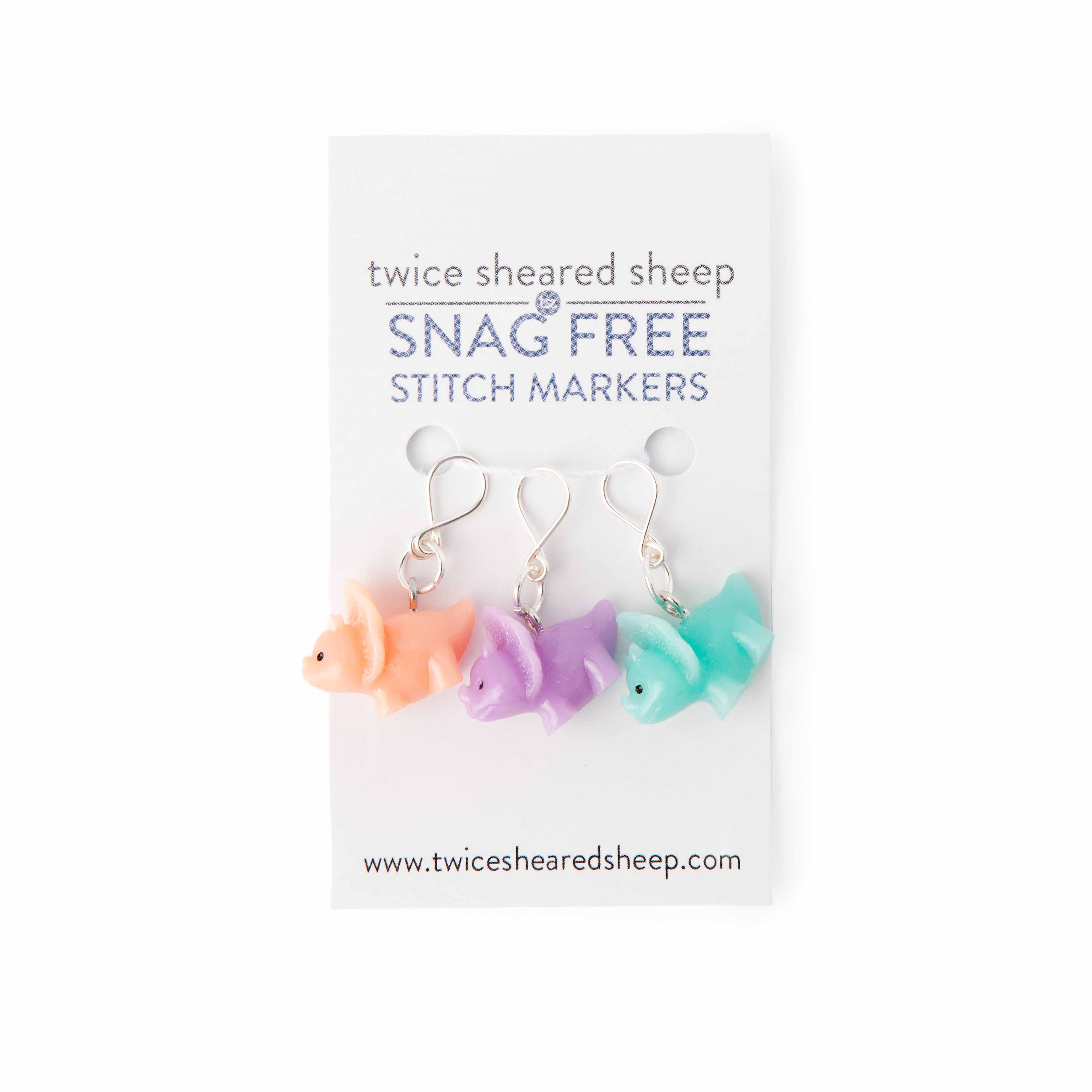 Triceratops Infinity Stitch Markers for Knitting
