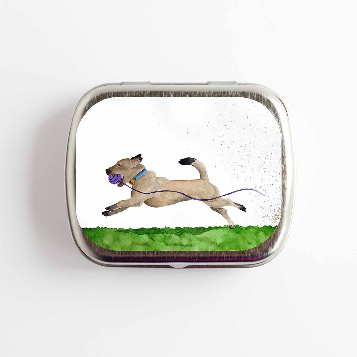Dog Stitch Marker Storage Tin