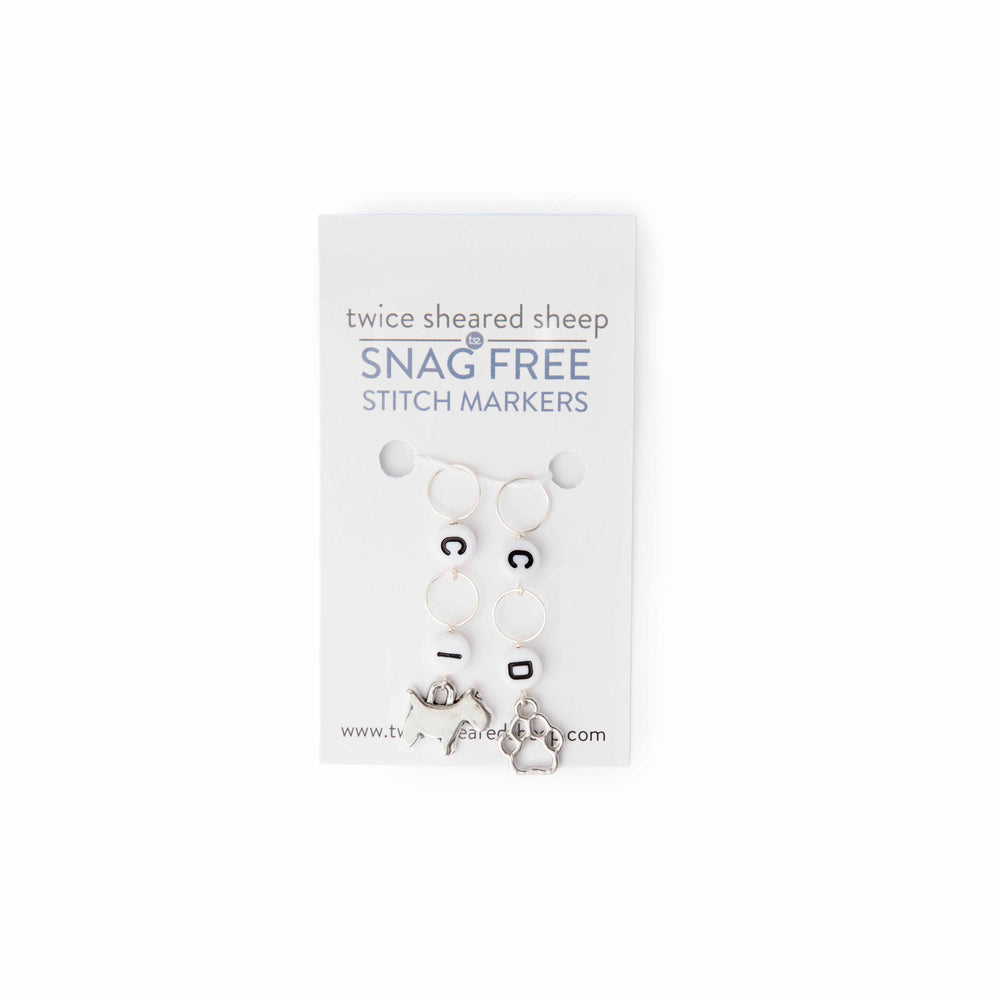 Dog & Pawprint CROCHET Increase / Decrease Counter Set - Twice Sheared ...
