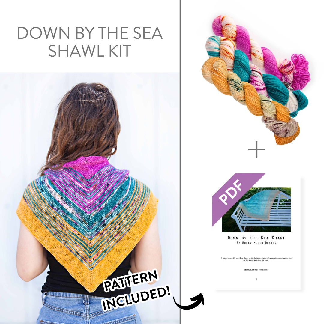Down By The Sea Shawl Knitting Kit - 37% off